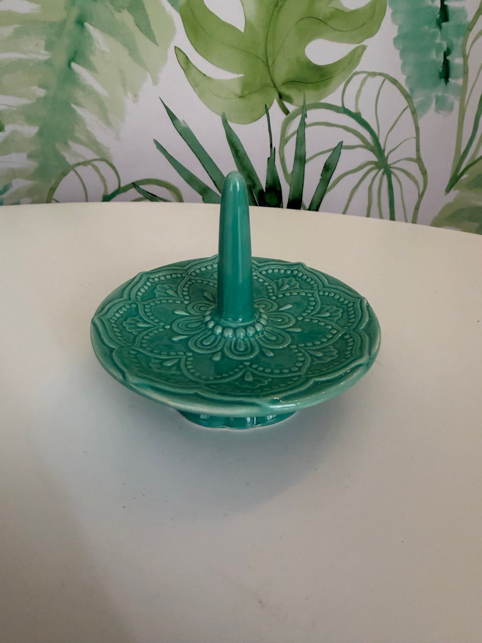 Smyckesfat / Ringhållare i keramik (Oanvänd)