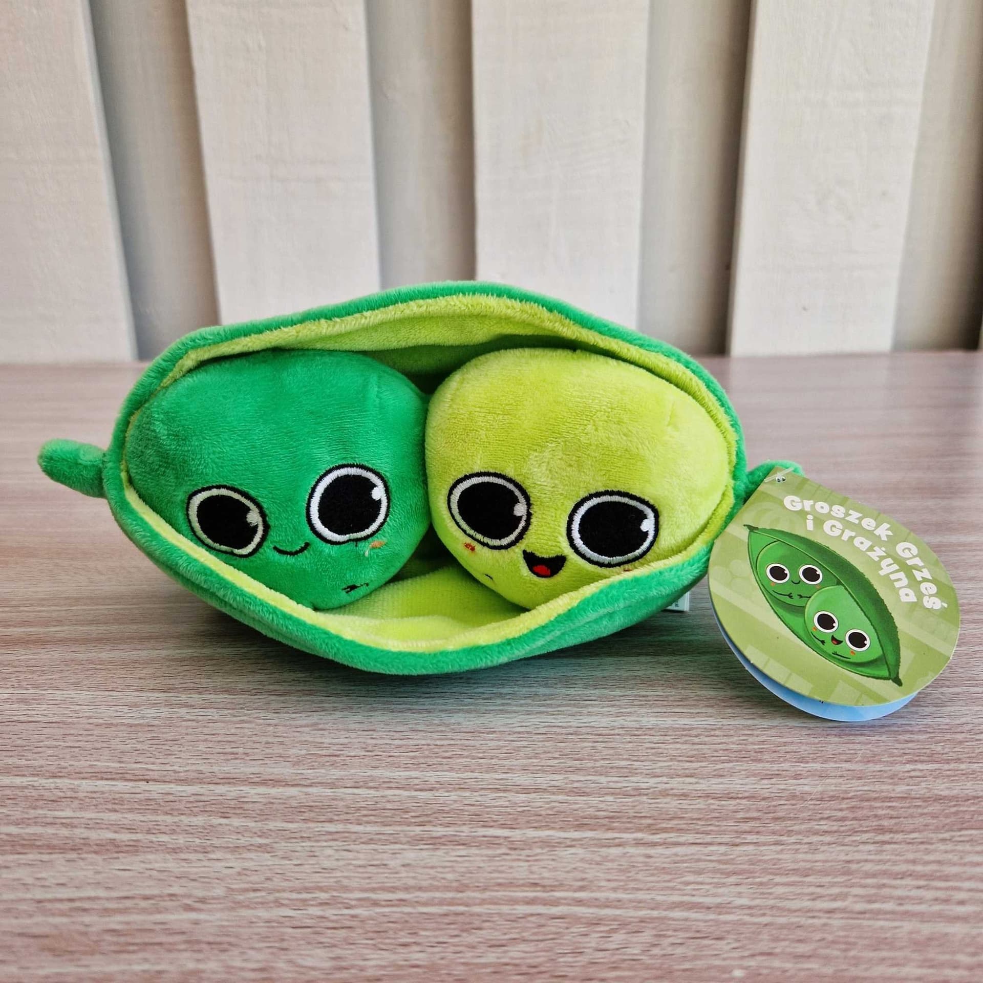 Two Peas In A Pod Plush Groszek Grzes Grazyna Flip 23 cm