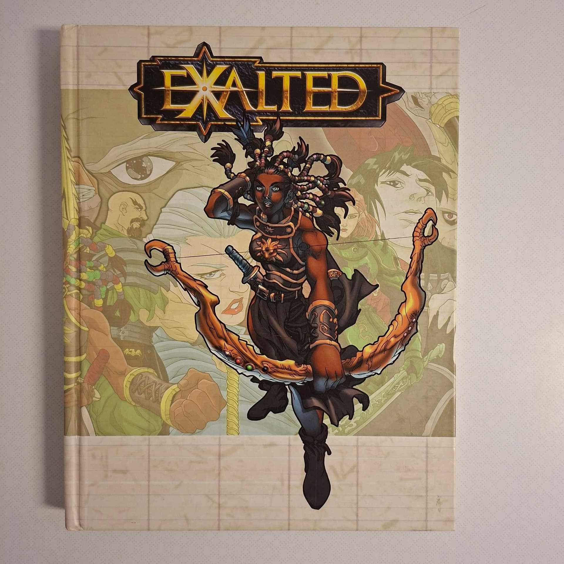 Exalted Core Rulebook (1st Ed) – White Wolf RPG – Mkt Fint Ex.