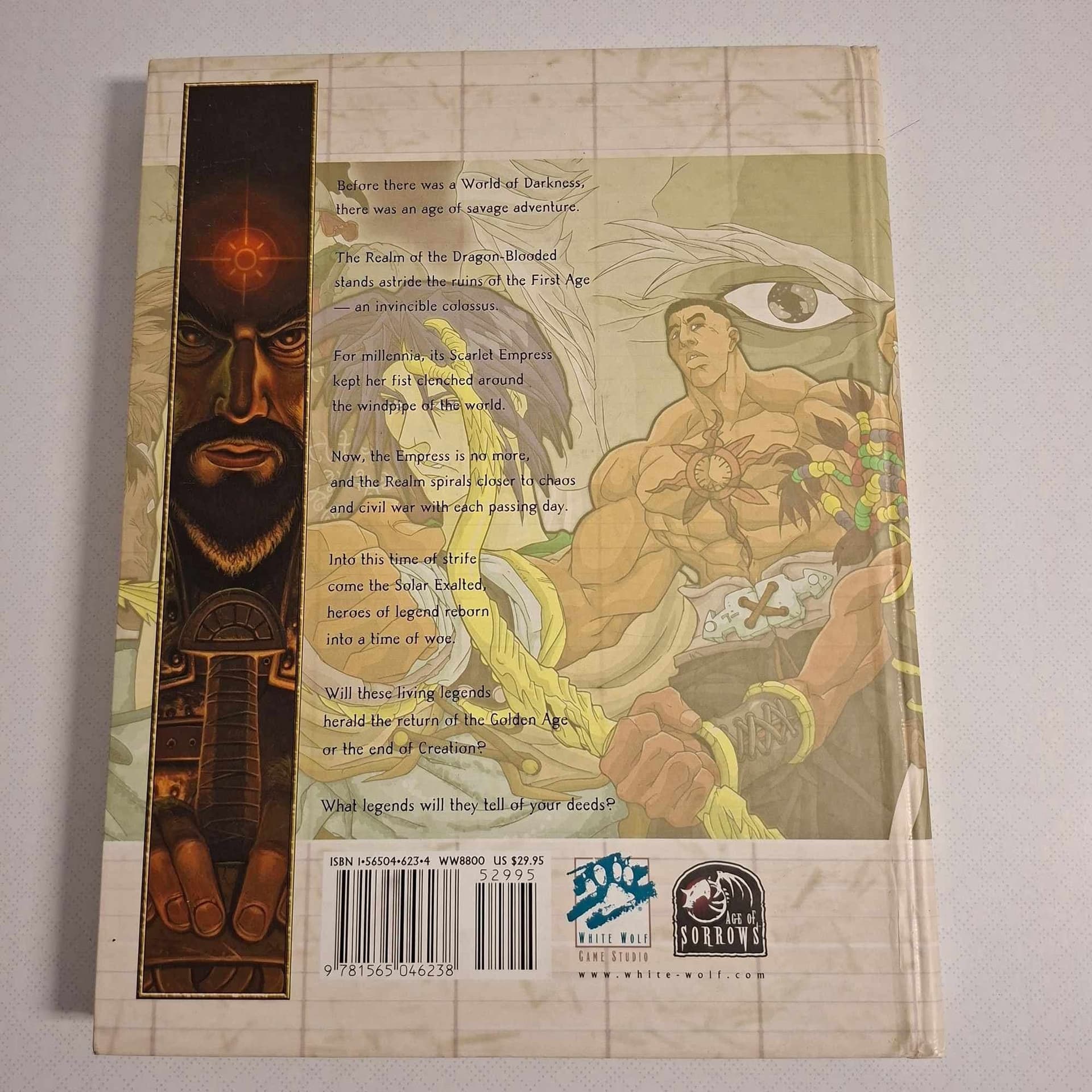 Exalted Core Rulebook (1st Ed) – White Wolf RPG – Mkt Fint Ex.