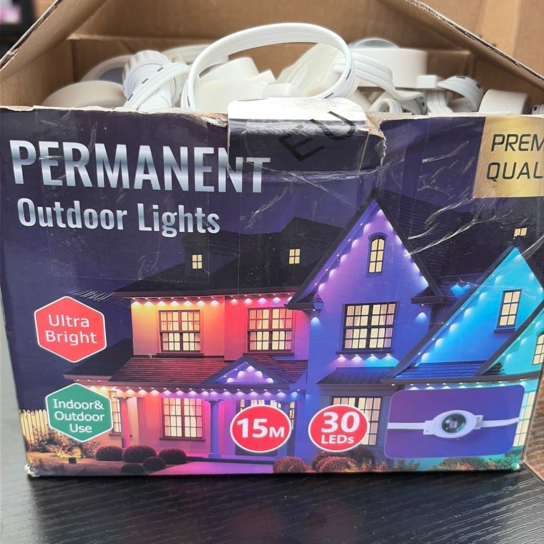 Permanenta Utomhuslampor - 15M, 30 LED-lampor