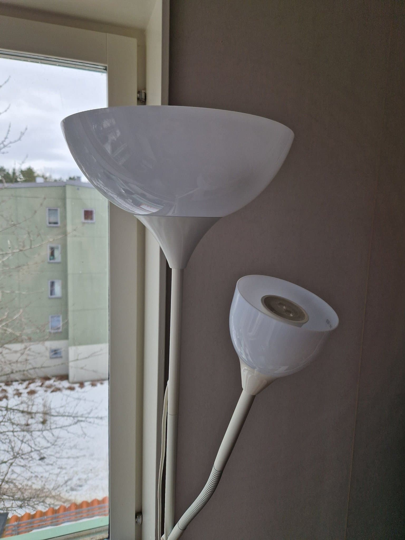 IKEA golvlampa med läslampa