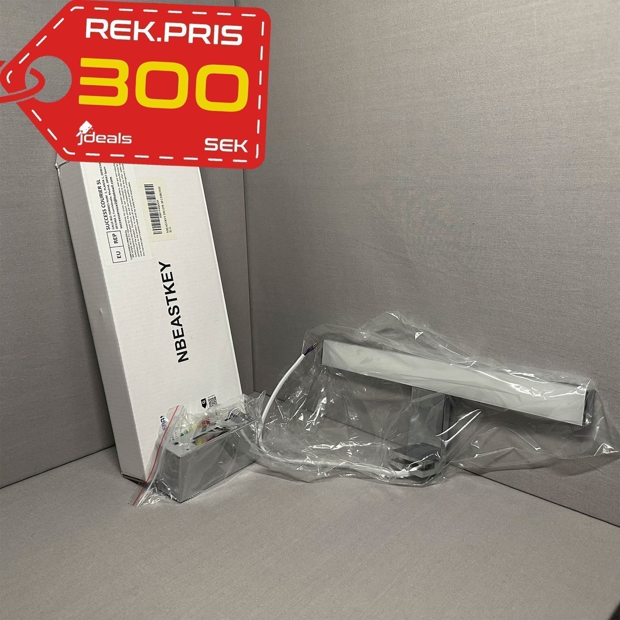 Spegel Lampa 30 cm 5W 4000K LED Modern Minimalism CE Märkt Krom