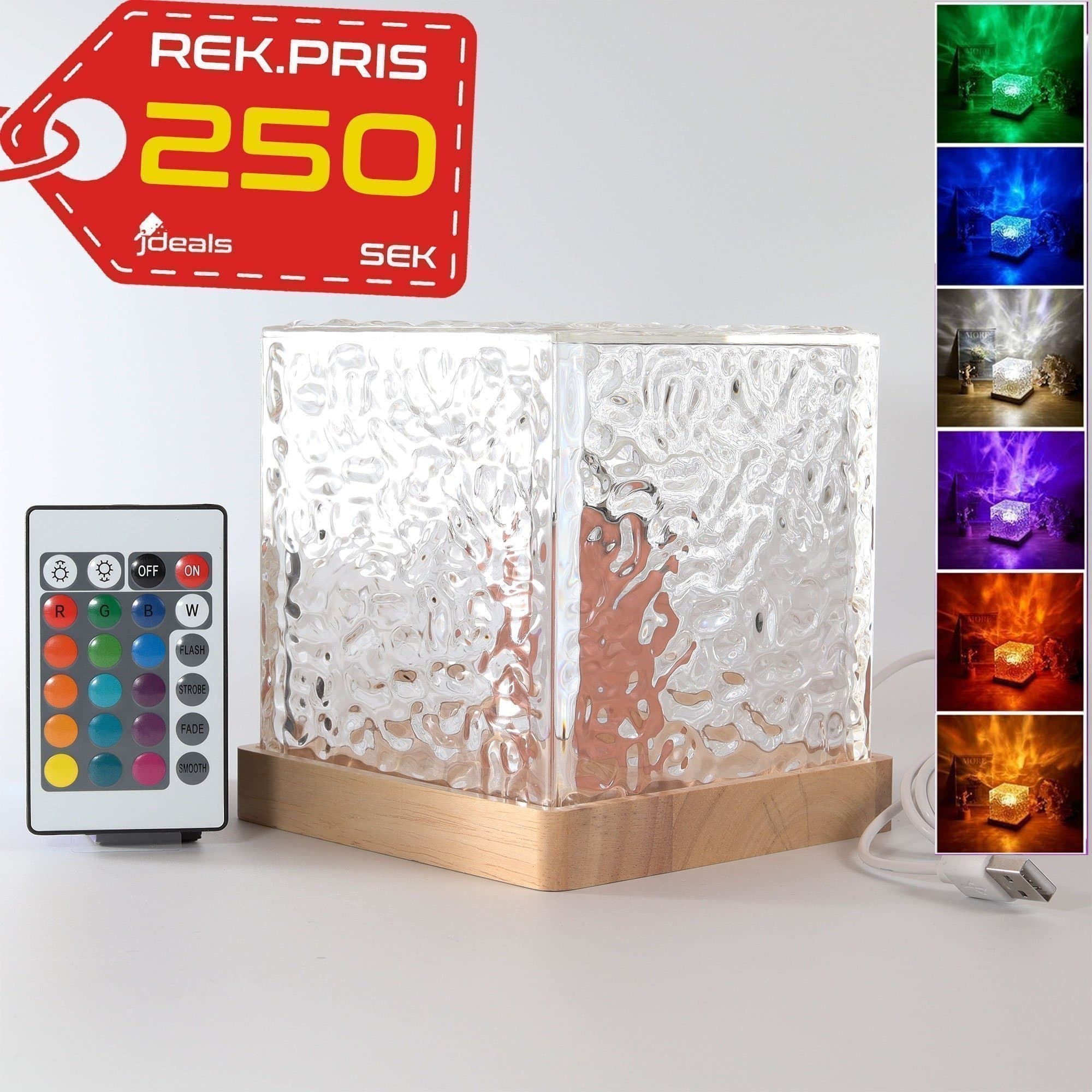 LED Starry Sky Projector – Ocean Wave 3D Galaxy Night Light 16 Colors Kids