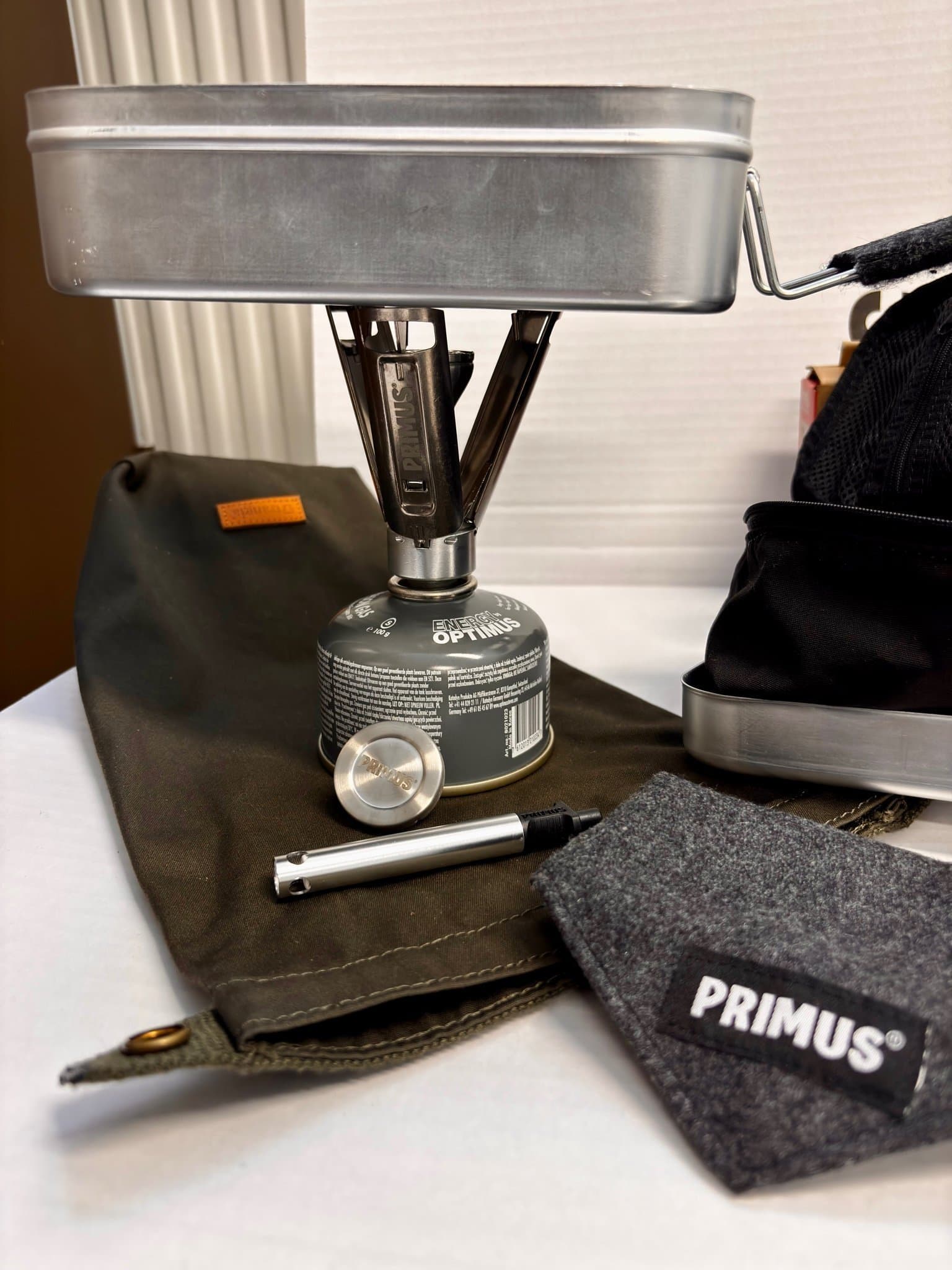 Trangia Mess Tin Large med Primus Firestick Ti Stove och tillbehör