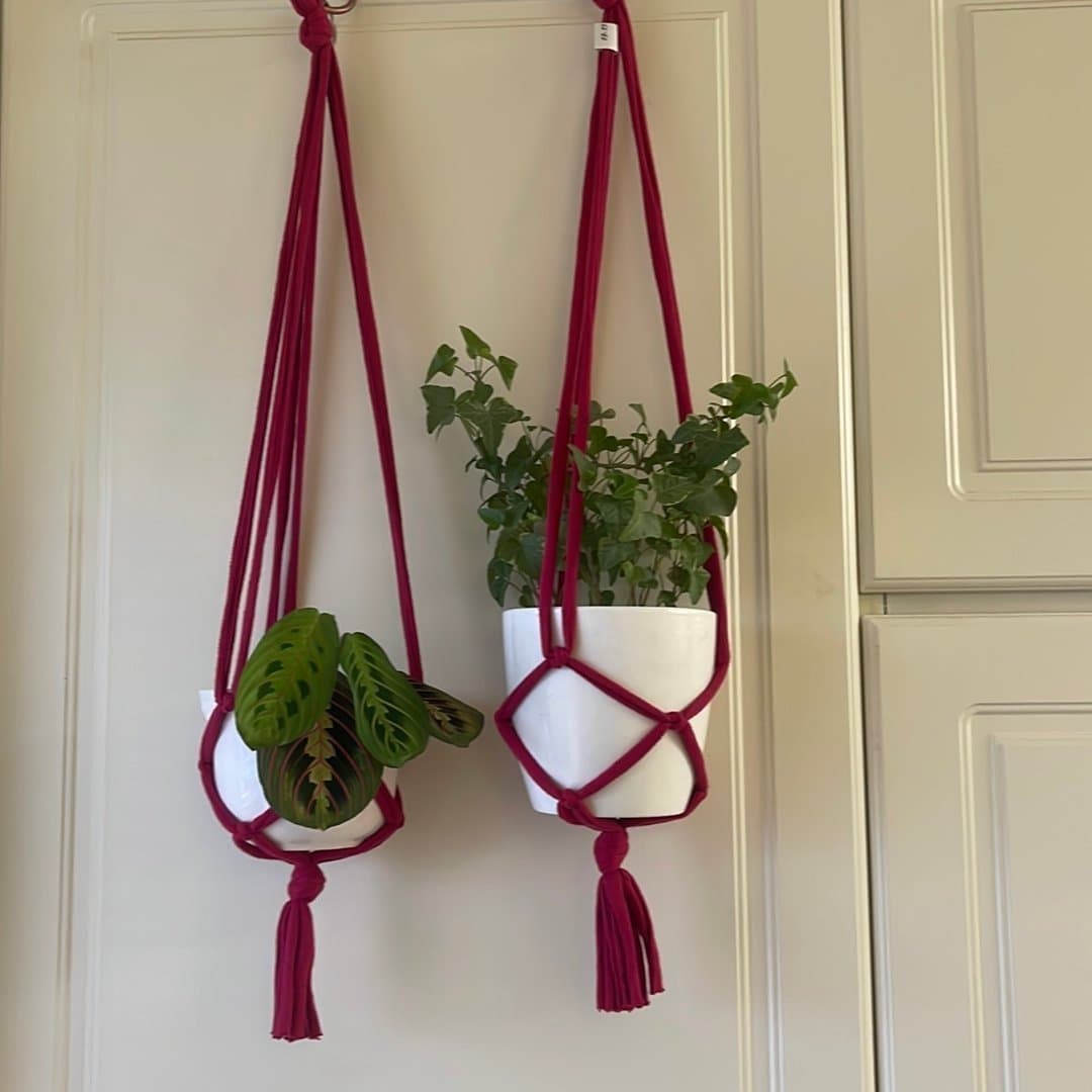 Cerise Amplar för blomkrukor 2 st (13-15 cm)