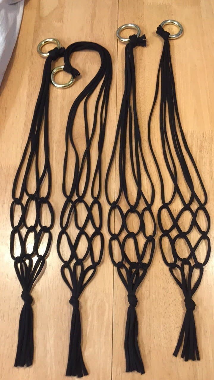 4 st Amplar, handmade