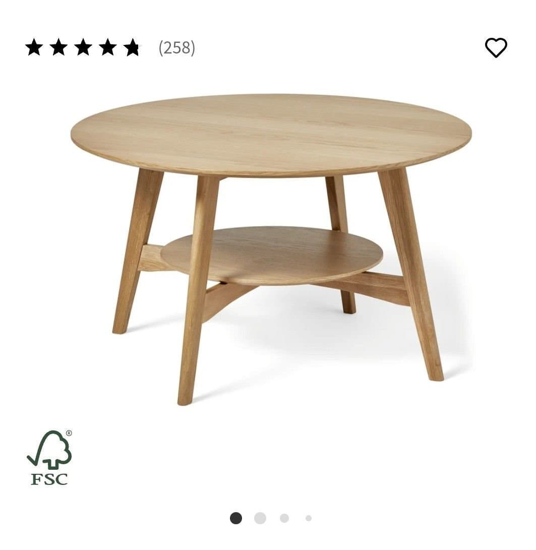 Nytt soffbord Ester Mio Ek runt