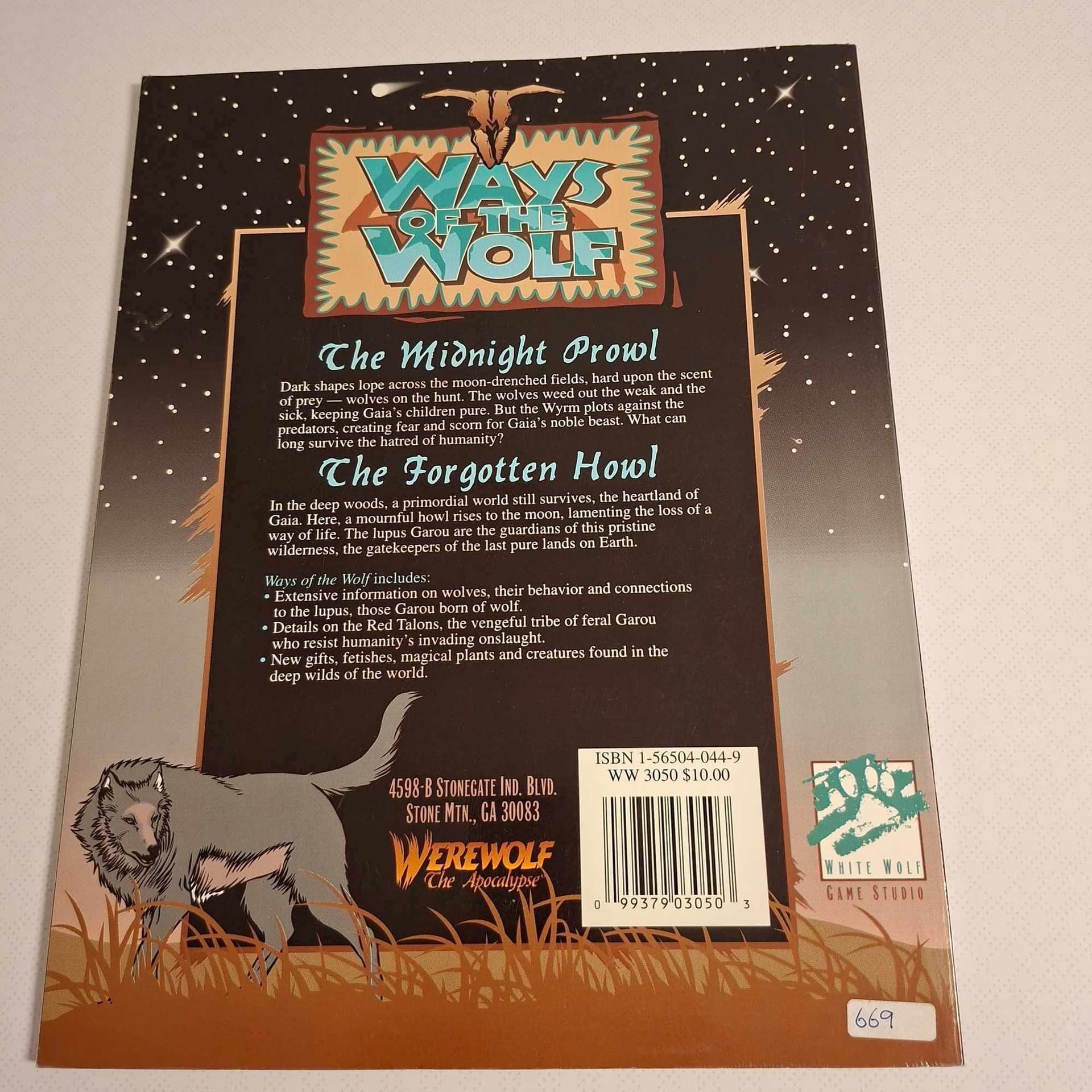 Ways of the Wolf - Werewolf: The Apocalypse (White Wolf 1993)