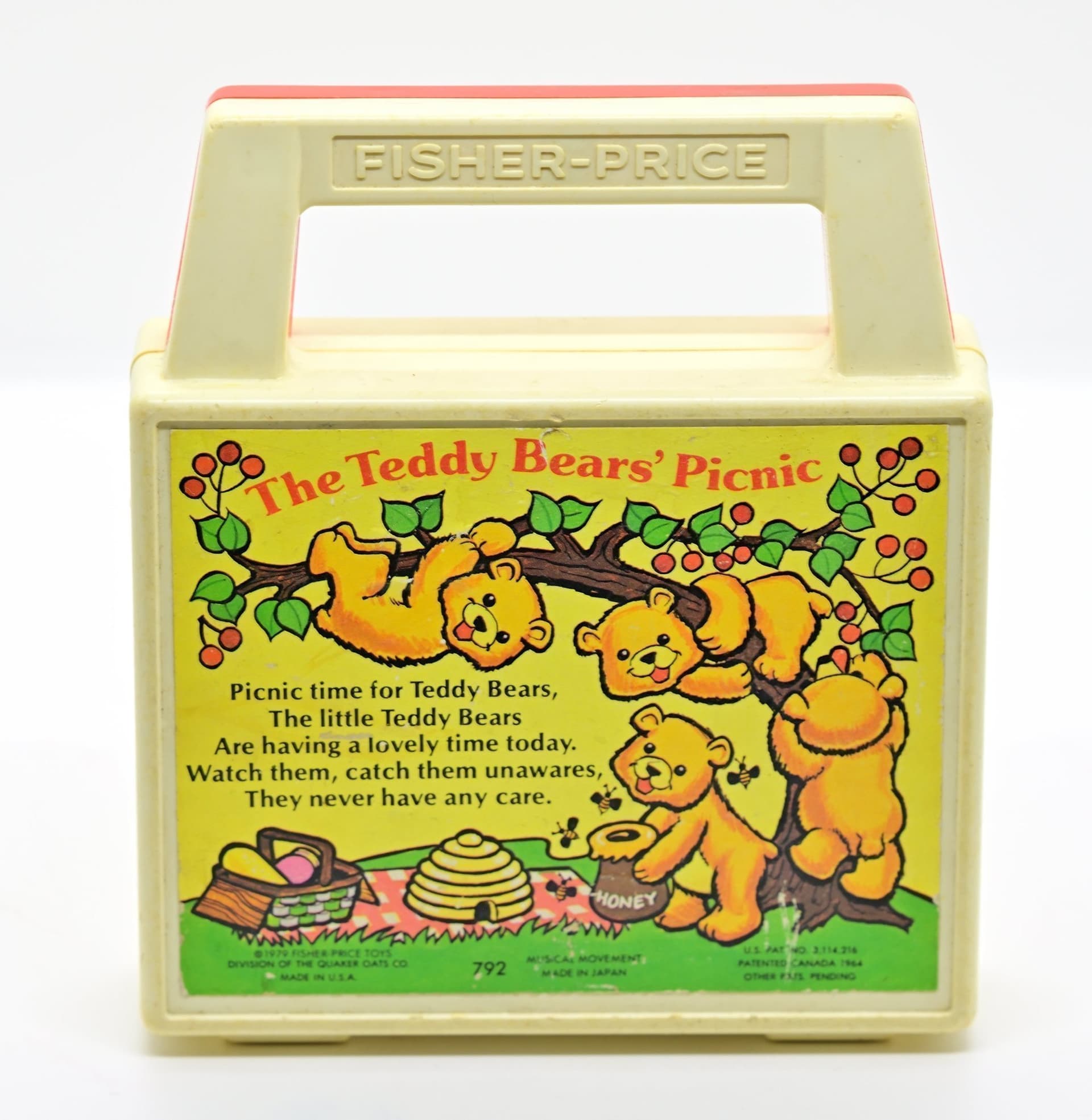 Fisher-Price Leksaksradio - The Teddy Bears' Picnic - 1980-tal