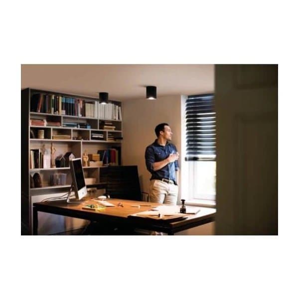 3st Philips Hue White Ambiance Pillar Spotlight Svart