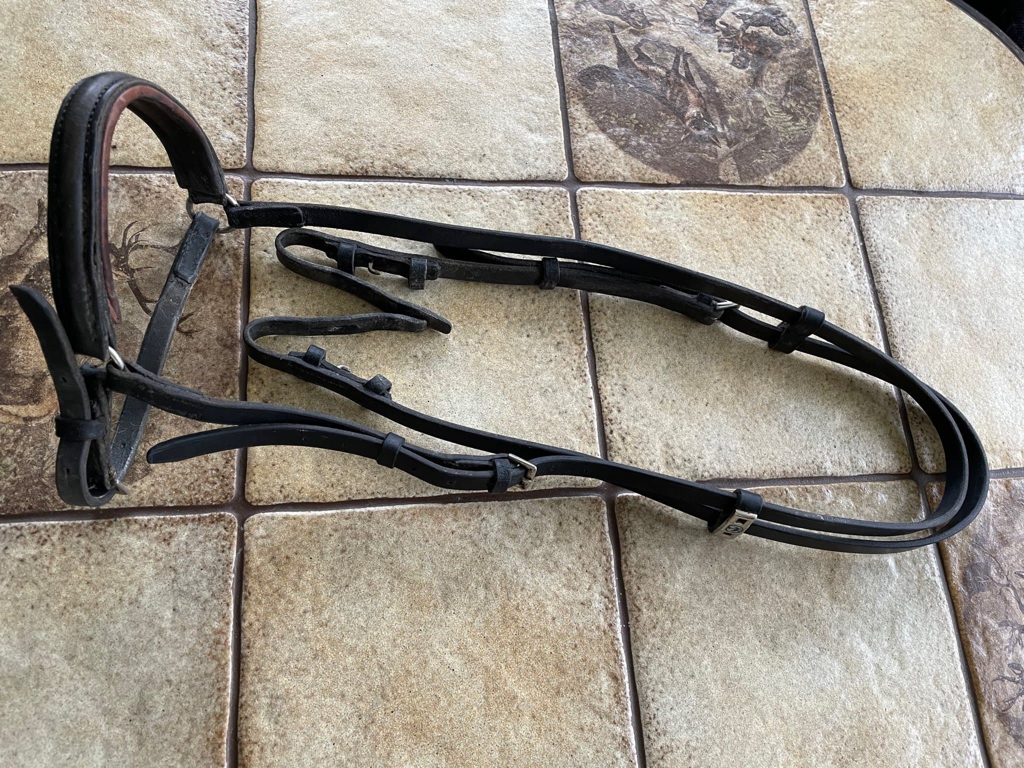 Träns i läder ”STUBBEN”