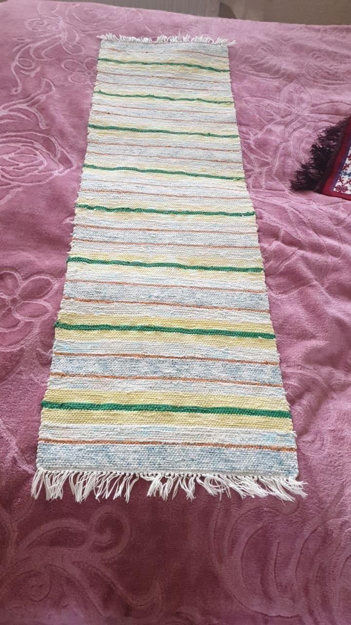 Randig trasmatta 130x38