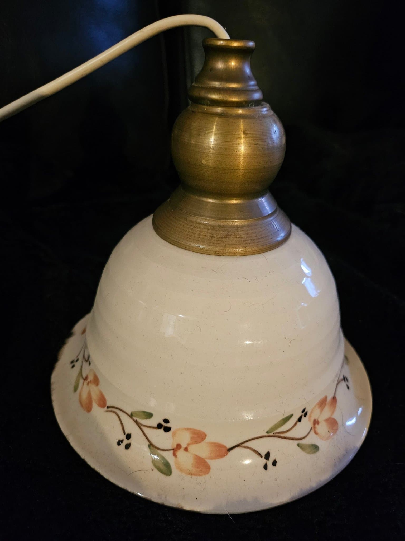 Retro lampa med Blommotiv 16 cm i diameter