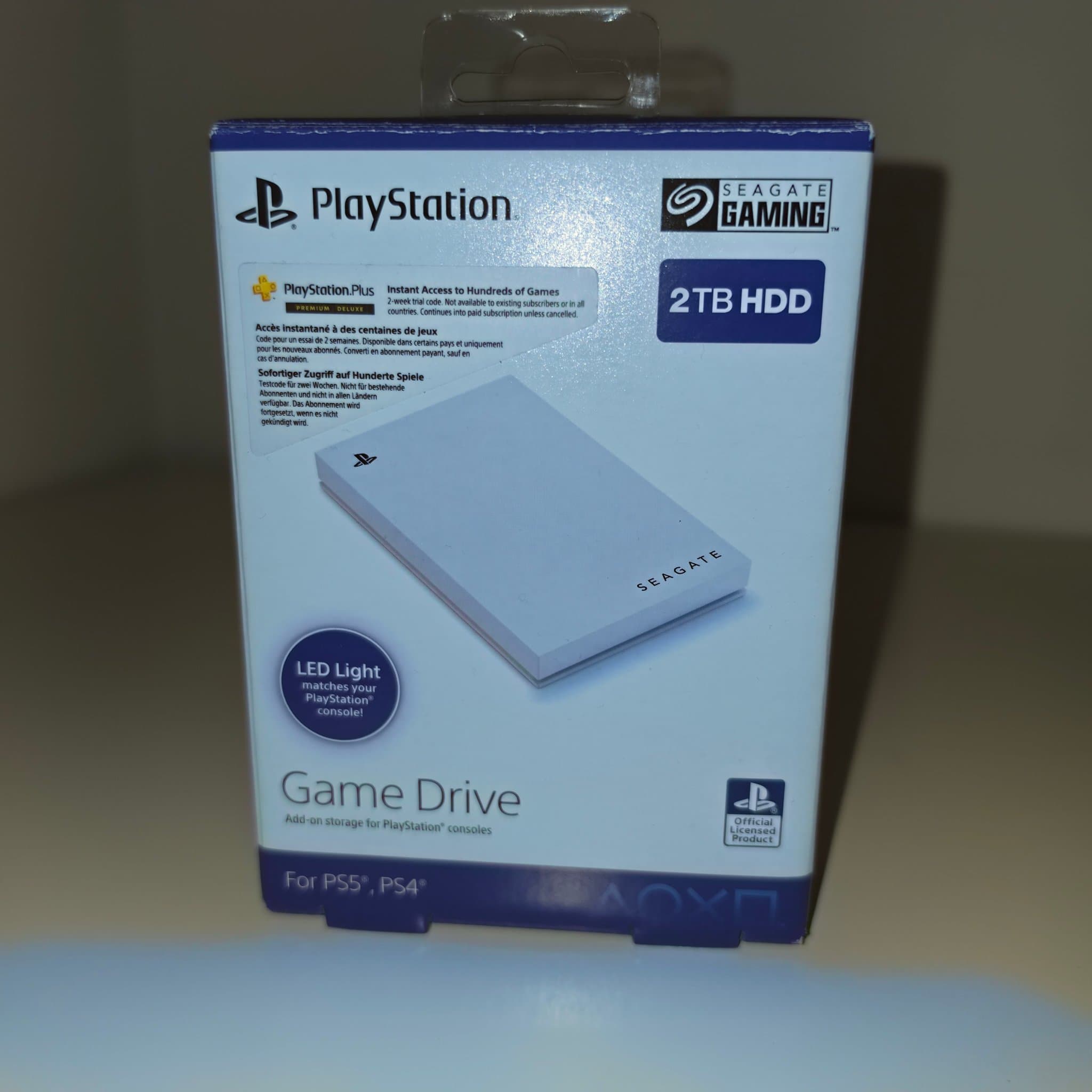 Massivt Utrymme! Seagate Game Drive 2TB för PS5/PS4 Toppskick KVITTO FINNS