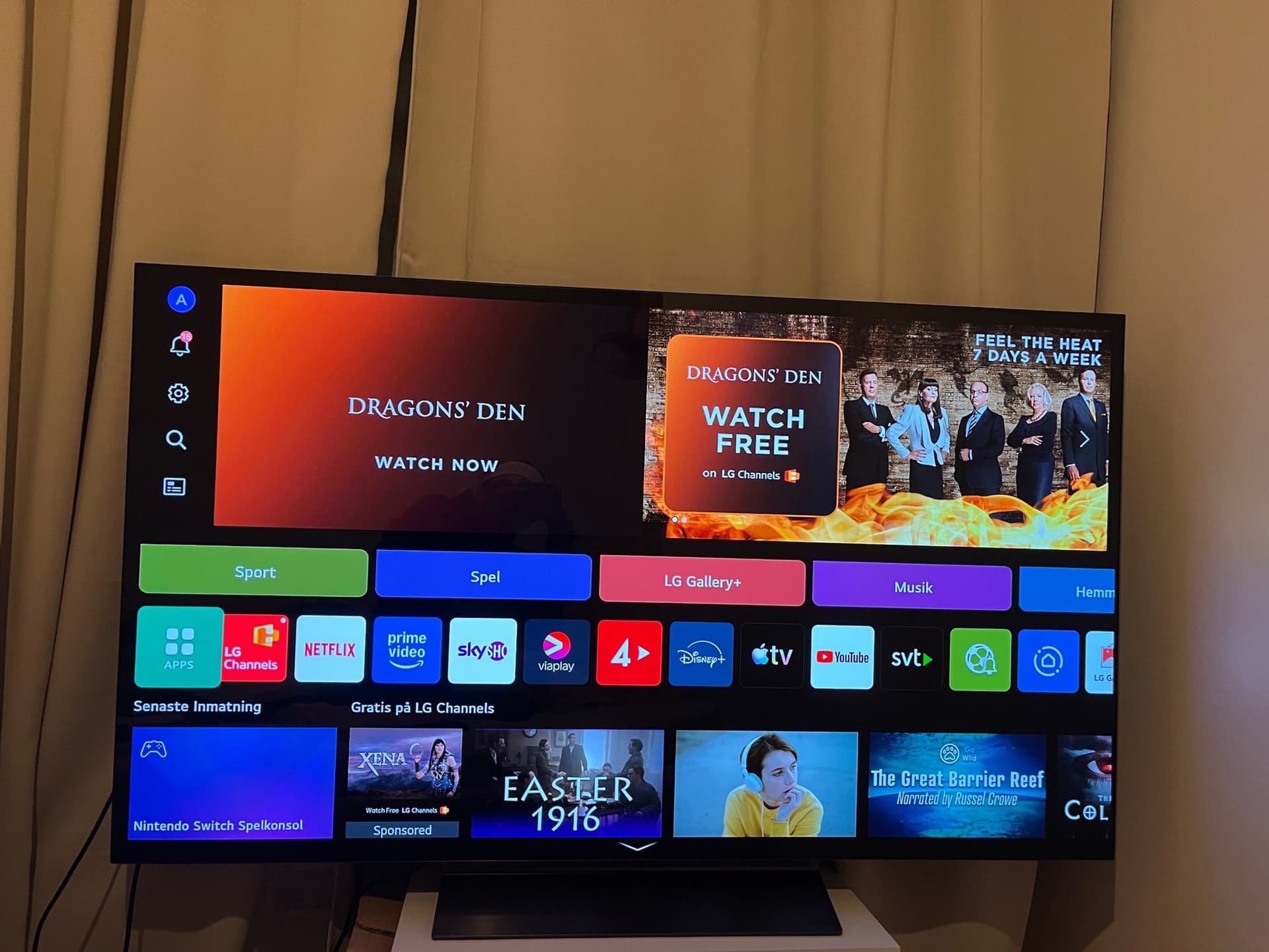 Säljer LG 55” C4 4K OLED TV nyskick!