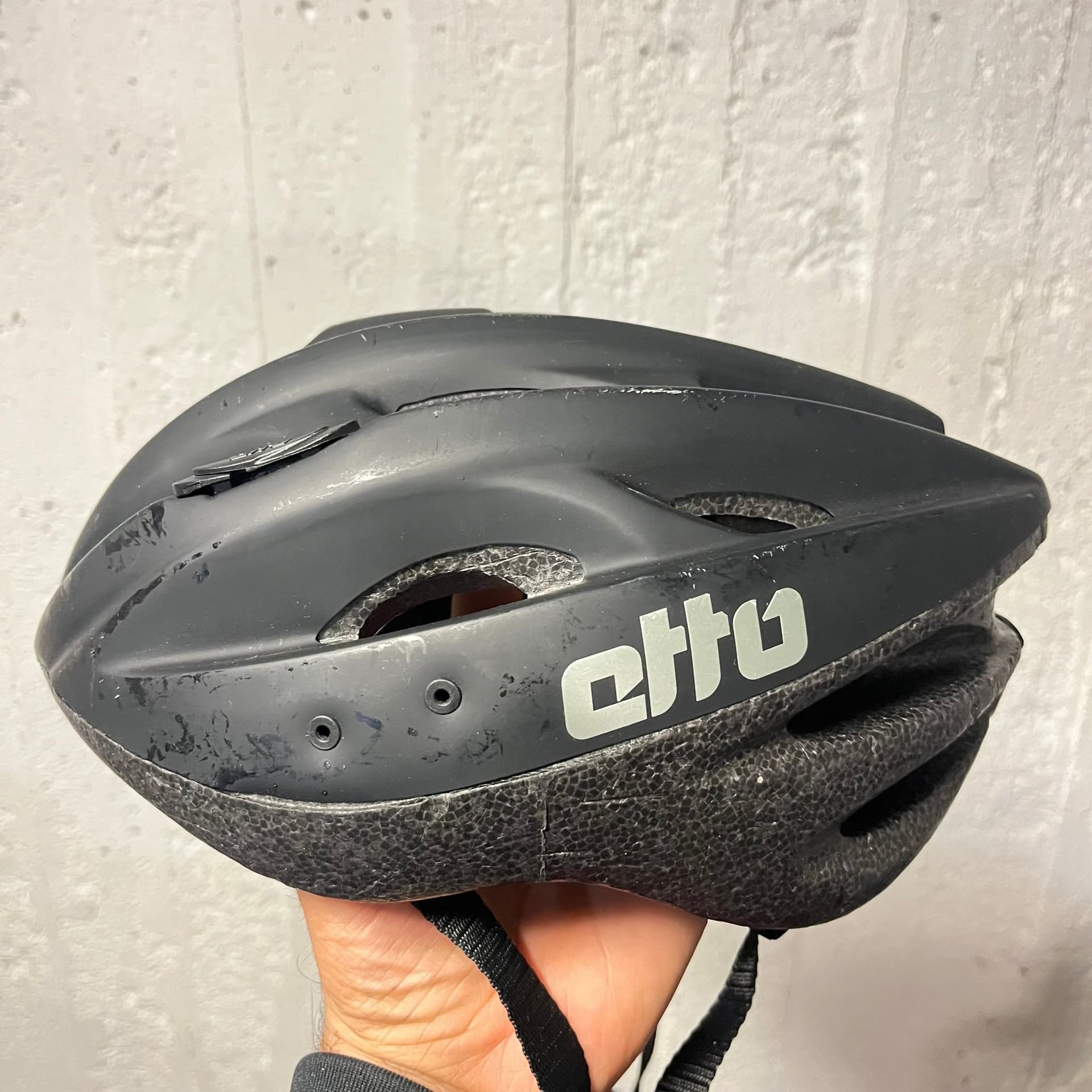 Cykelhjälm Etto Zero B-1310, Svart, Storlek S/M (52-57cm)