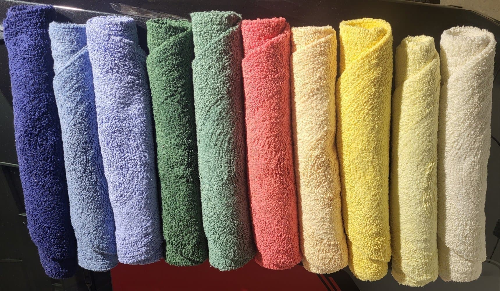 250 st nya mattor 100% bomull