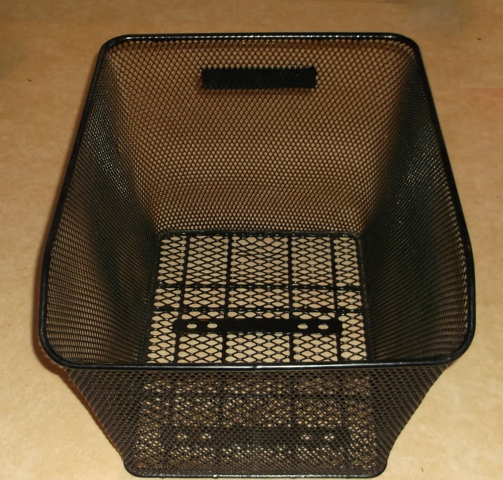 Cykelkorg för pakethållare Svart metall Korgen rymmer mycket