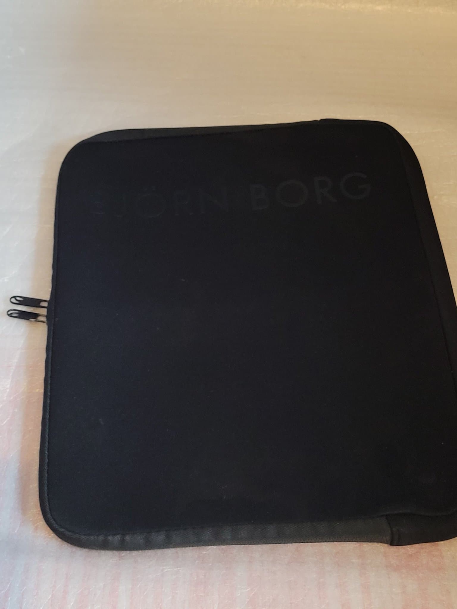 Björn Borg Svart extra Platt Fodral för Bärbar Dator i Fint Skick