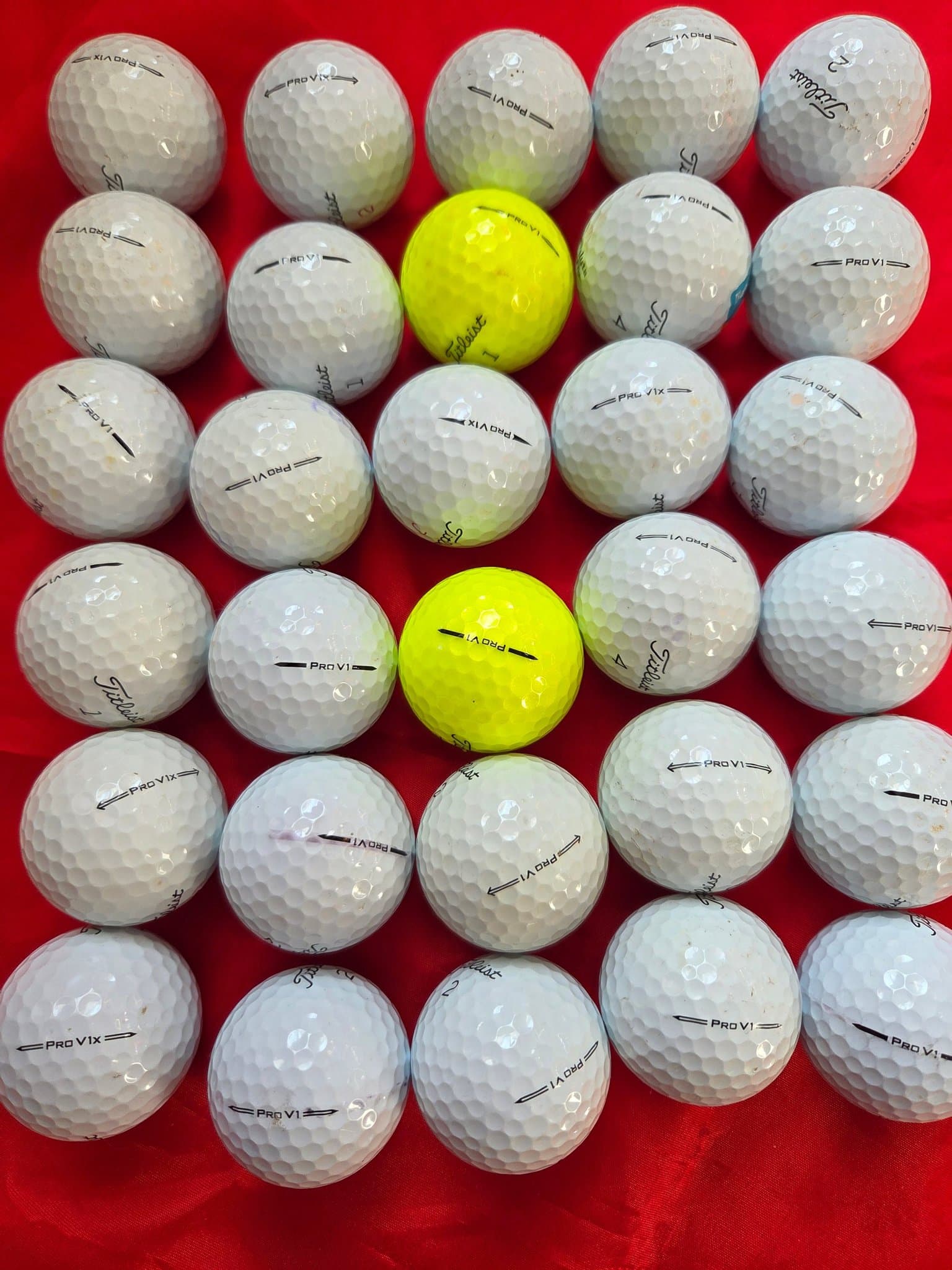 30 st Golfbollar Titleist Pro V1 och Pro V1x