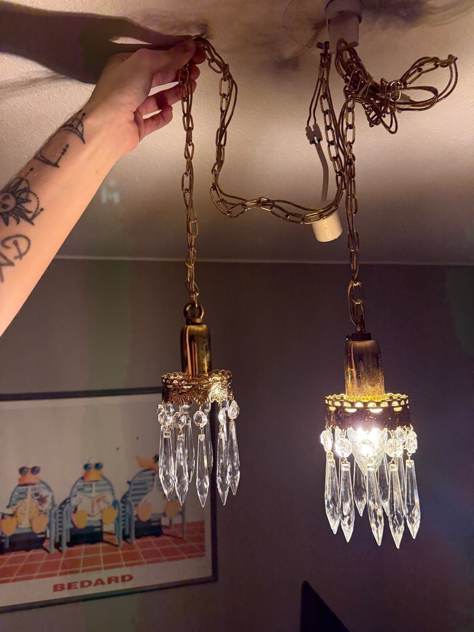 Fönsterlampor - Vintage - glasprismor