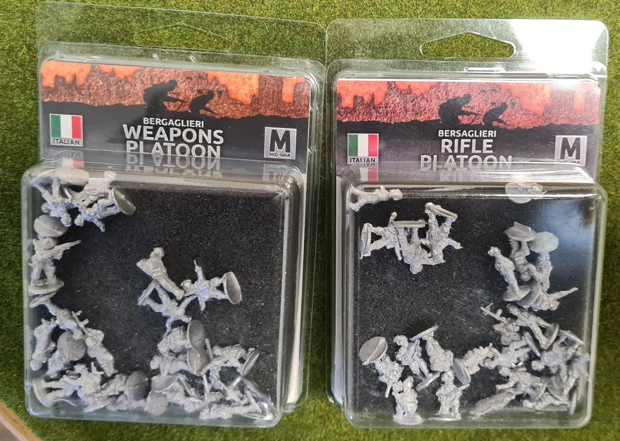 Flames of War Bergaglieri vapenpluton och gevärspluton 15mm