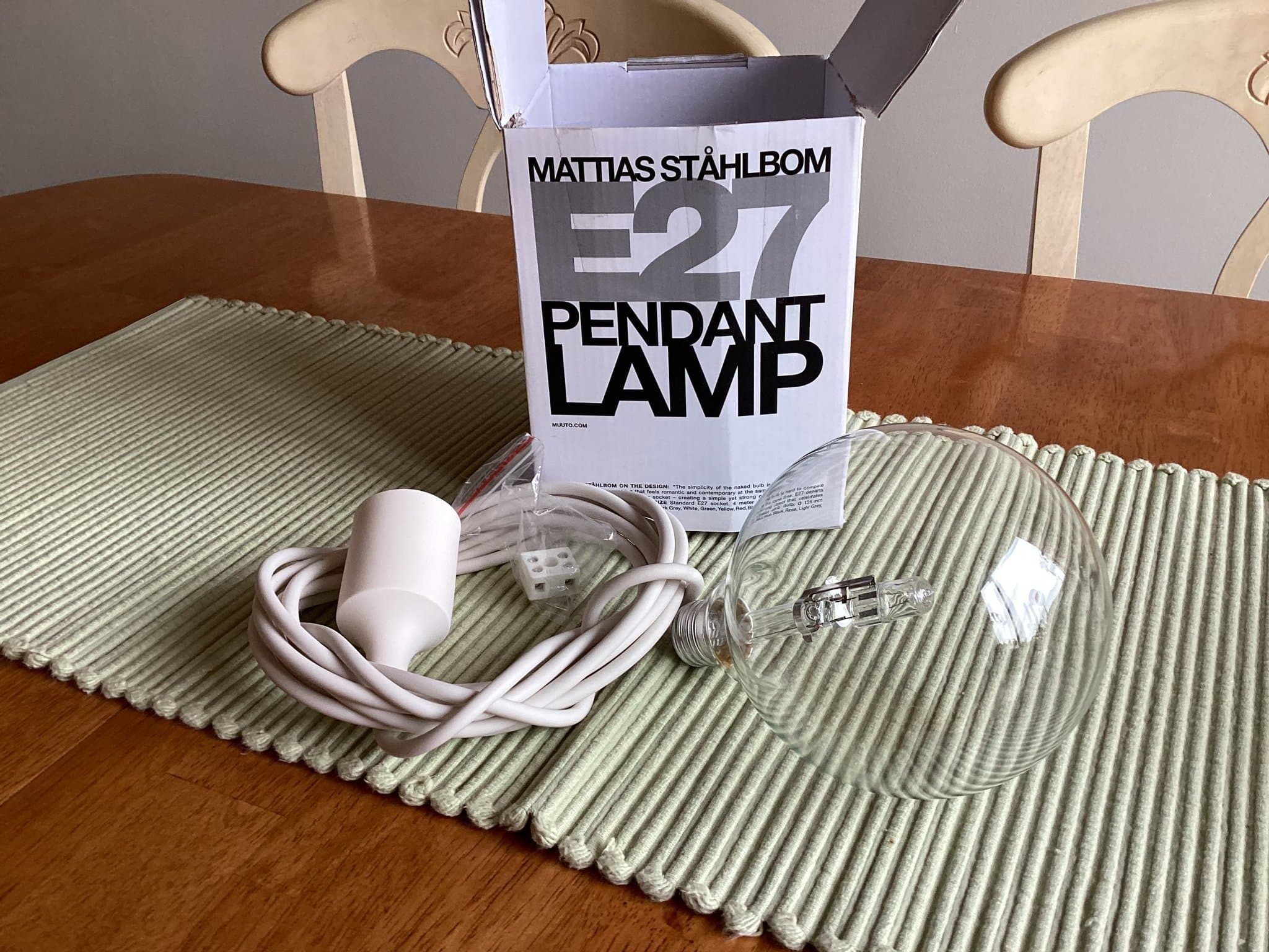 Mattias Ståhlbom E27 Pendellampa
