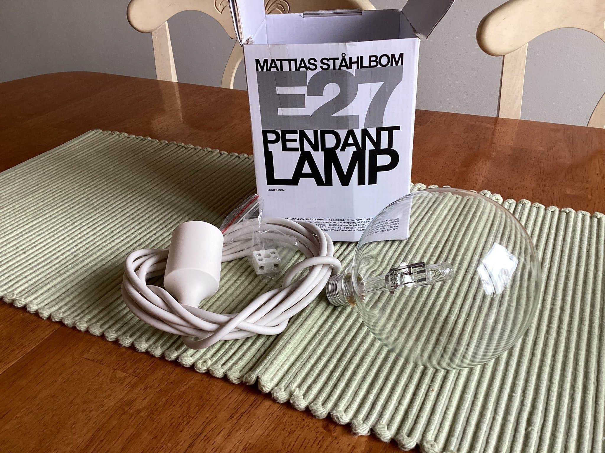Mattias Ståhlbom E27 Pendellampa