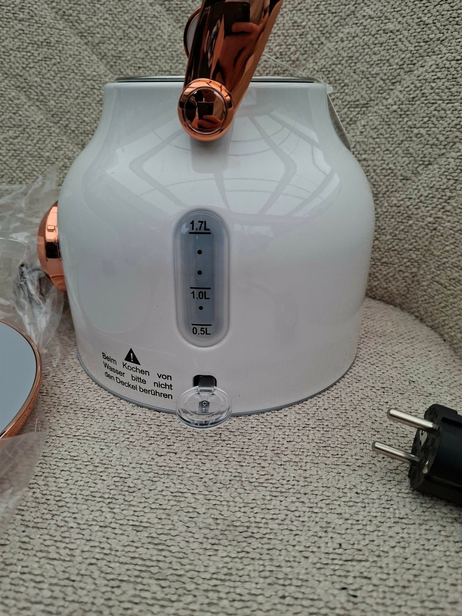 Elektrisk vattenkokare i rostfritt stål, 1.7L