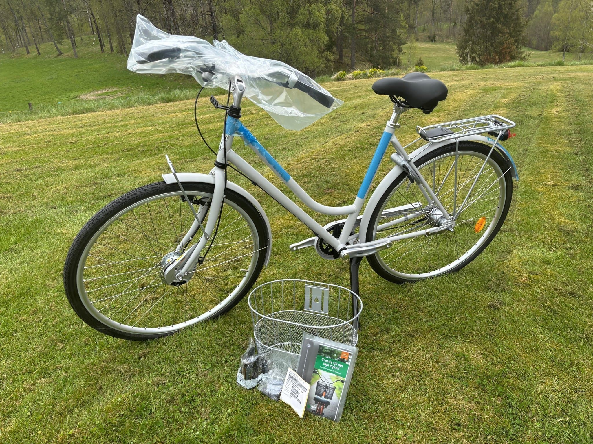 Skeppshult cykel NOVA / ljusgrå damcykel / 7-växlad