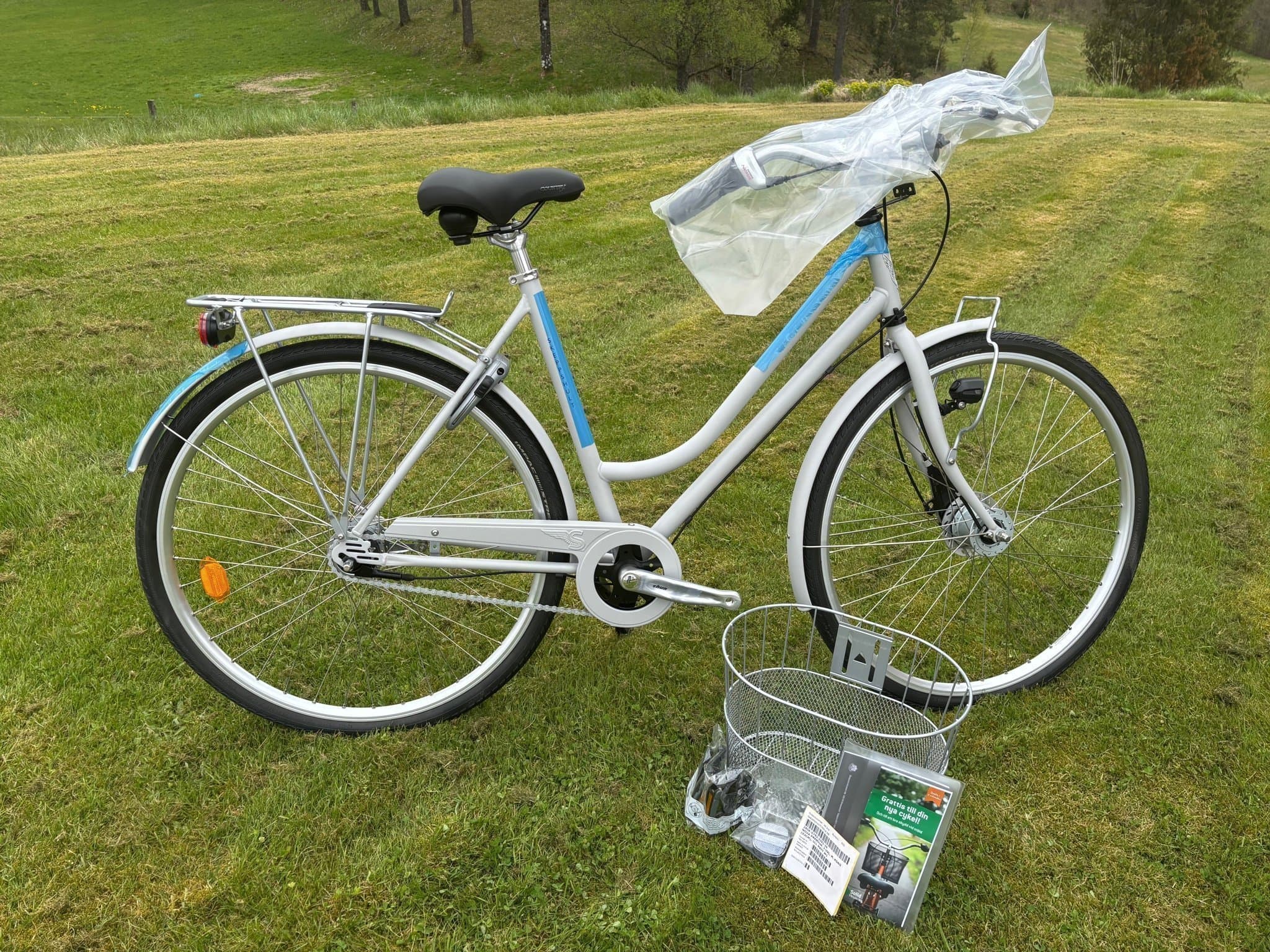 Skeppshult cykel NOVA / ljusgrå damcykel / 7-växlad