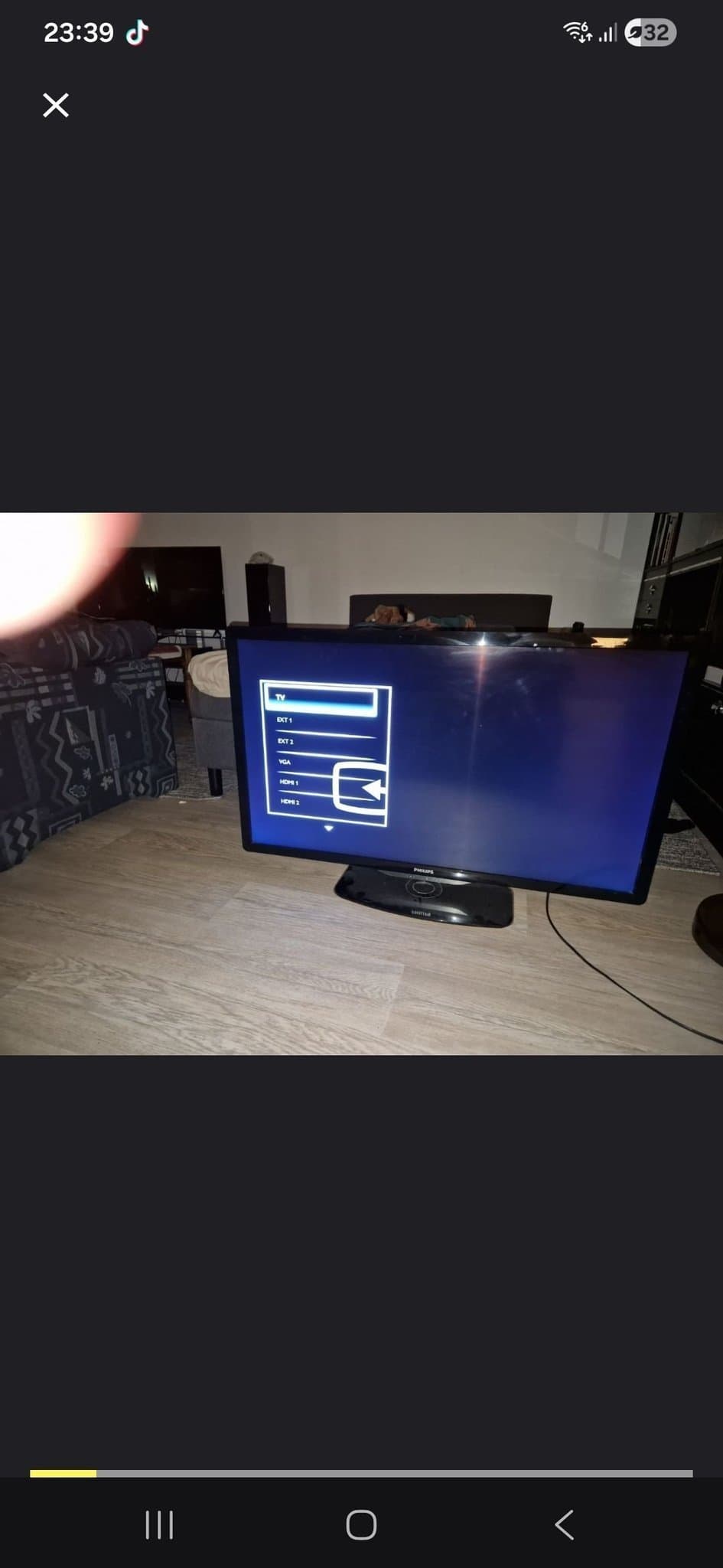 Philips platt tv