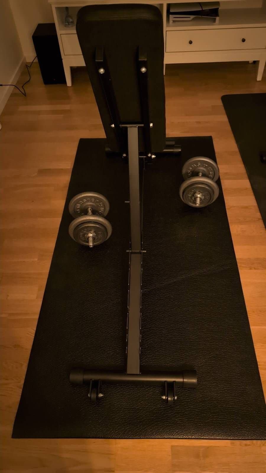 Träningsbänk med matta från Master