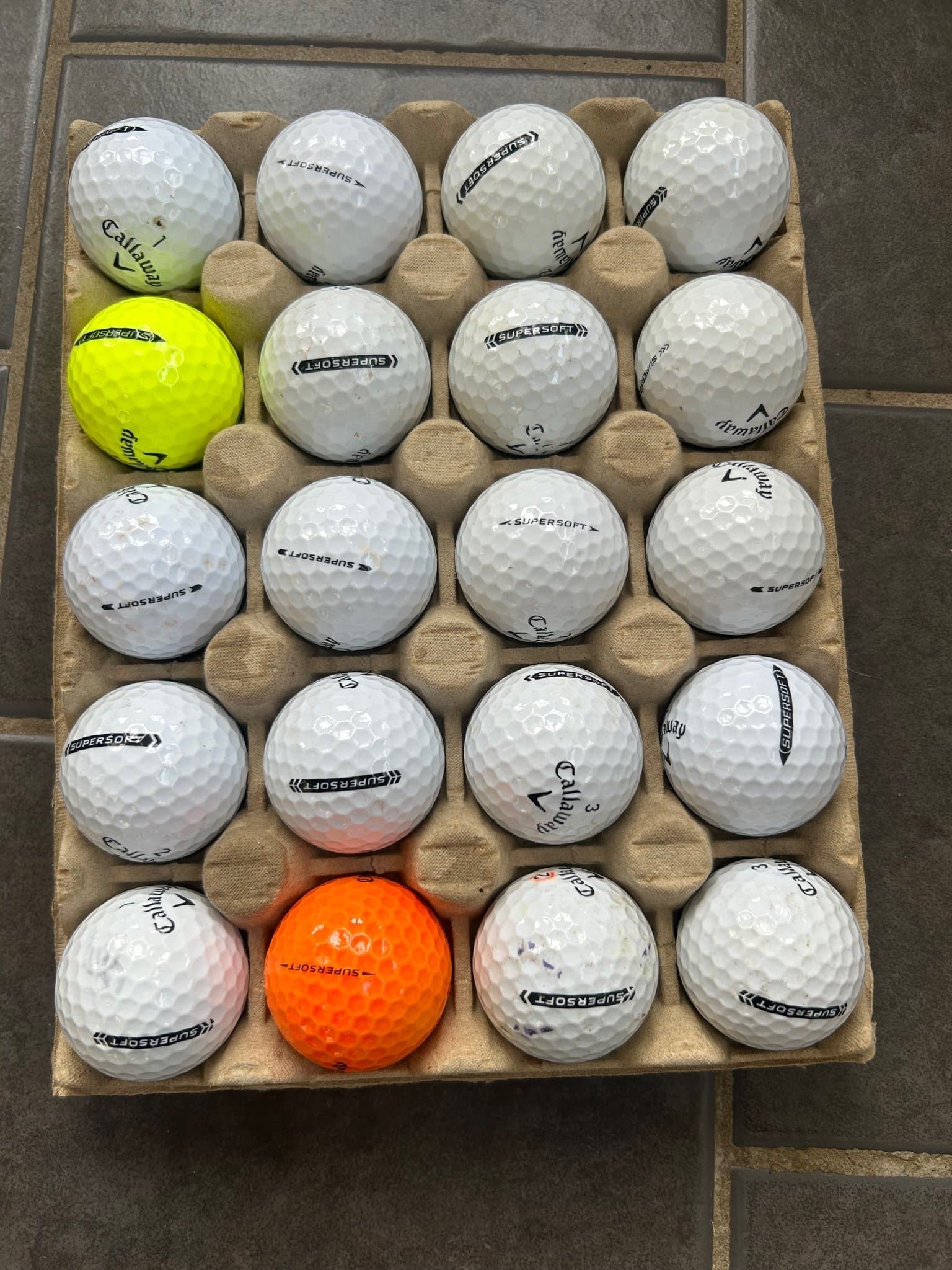 Callaway Golfbollar - 20 Supersoft och 24 Callawaymix