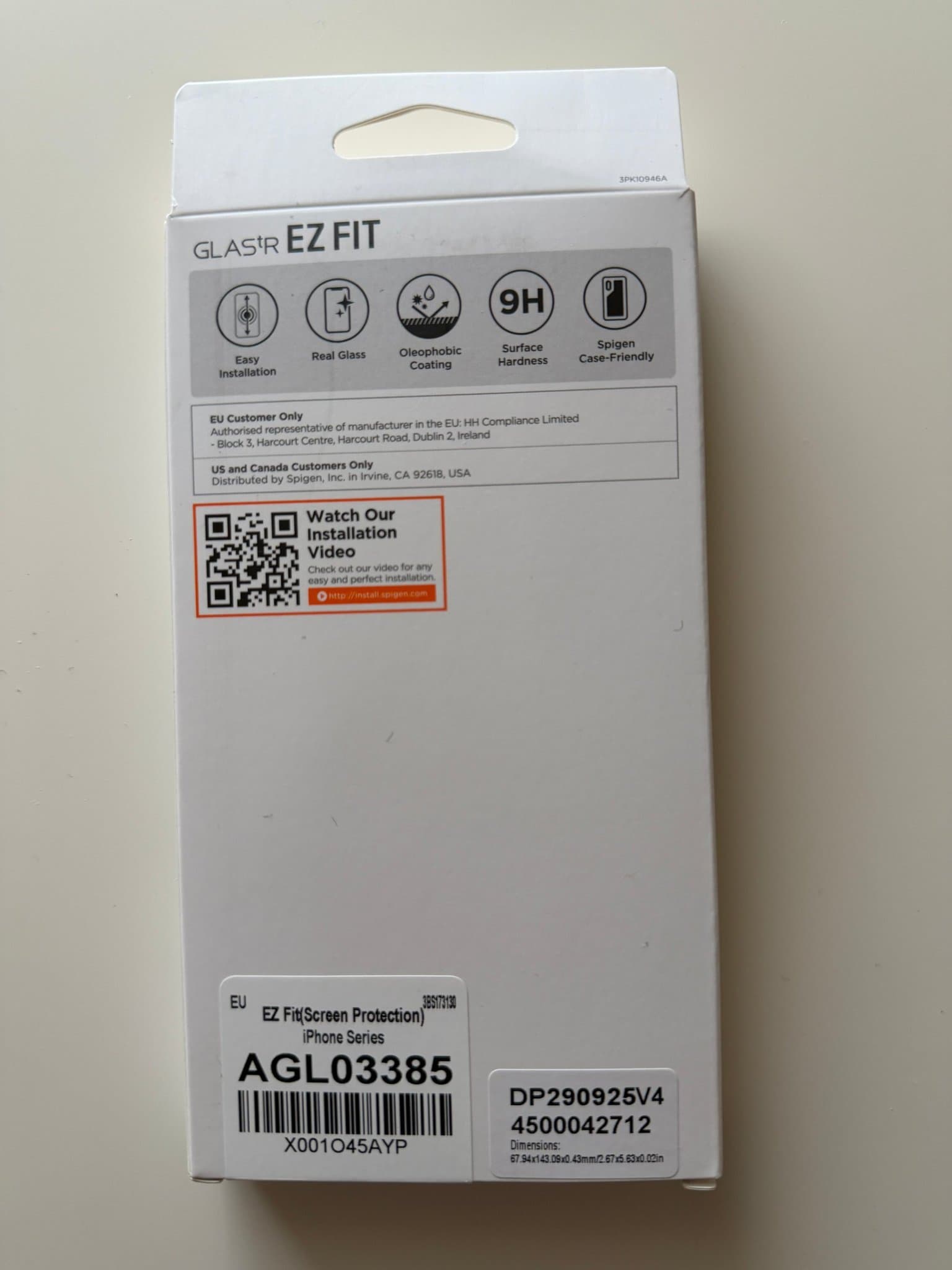 Spigen GlasTR EZ Fit Skärmskydd för iPhone 17, 16, 14, 13, 13 Pro, 2 St