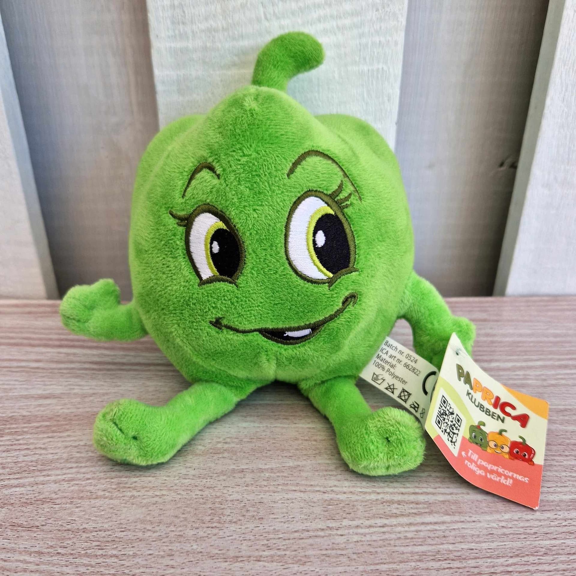 Paprica Klubben Green Pepper Plush Toy ICA Soft Toy 21 cm
