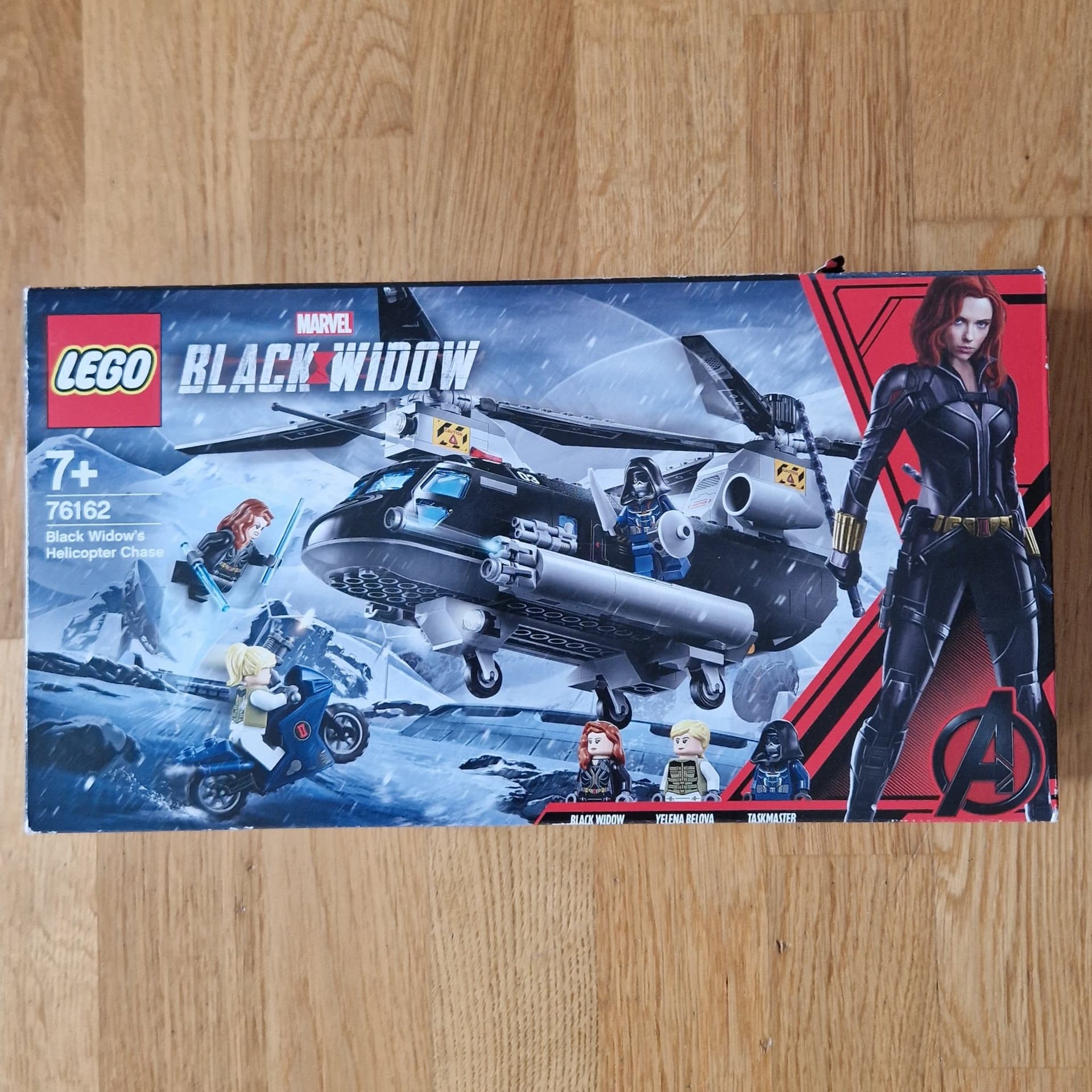 (# 1) LEGO Marvel 76162 Black Widow's Helicopter (NY) - ÍNGA MINIFIGURER - LÄS !