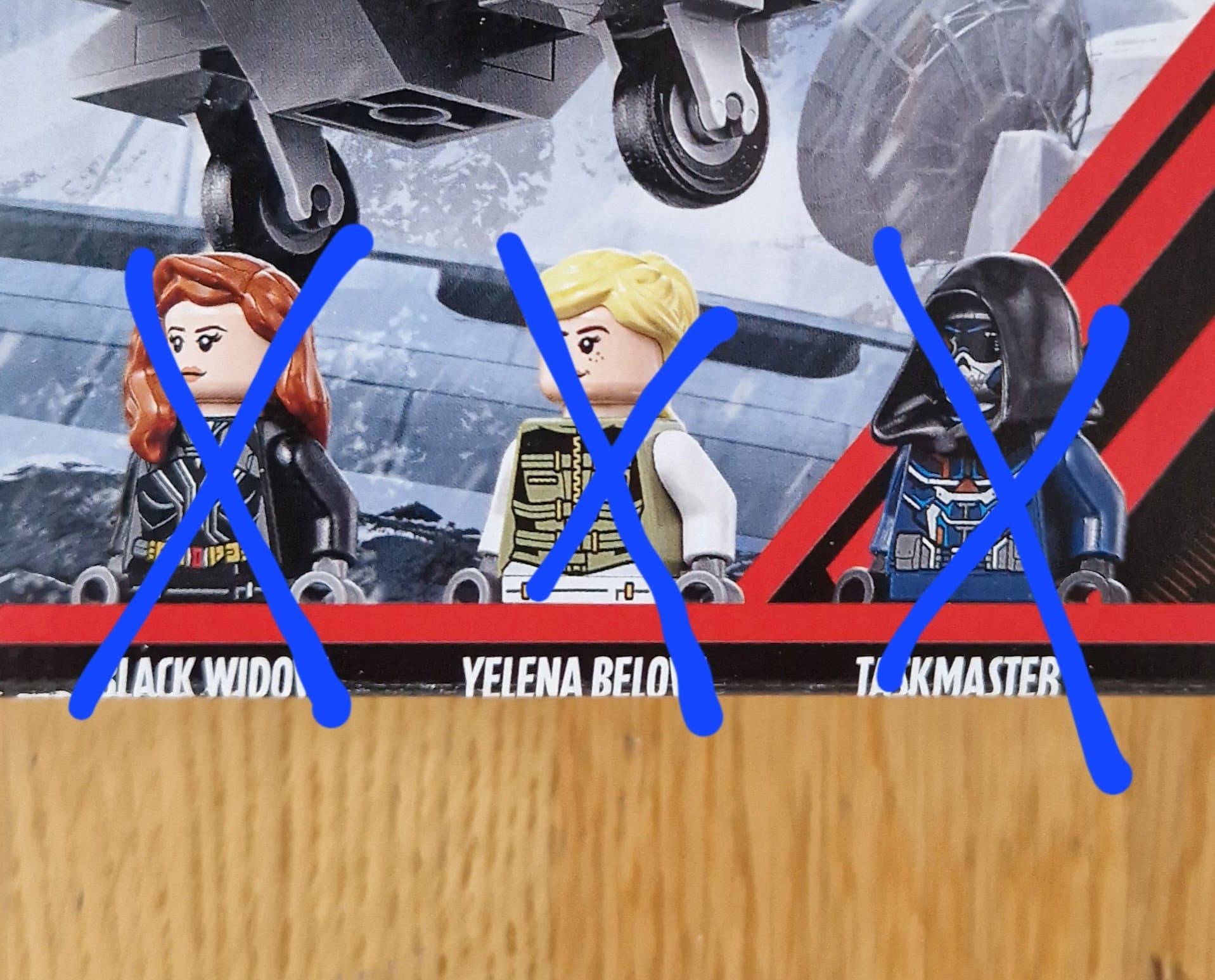 (# 1) LEGO Marvel 76162 Black Widow's Helicopter (NY) - ÍNGA MINIFIGURER - LÄS !