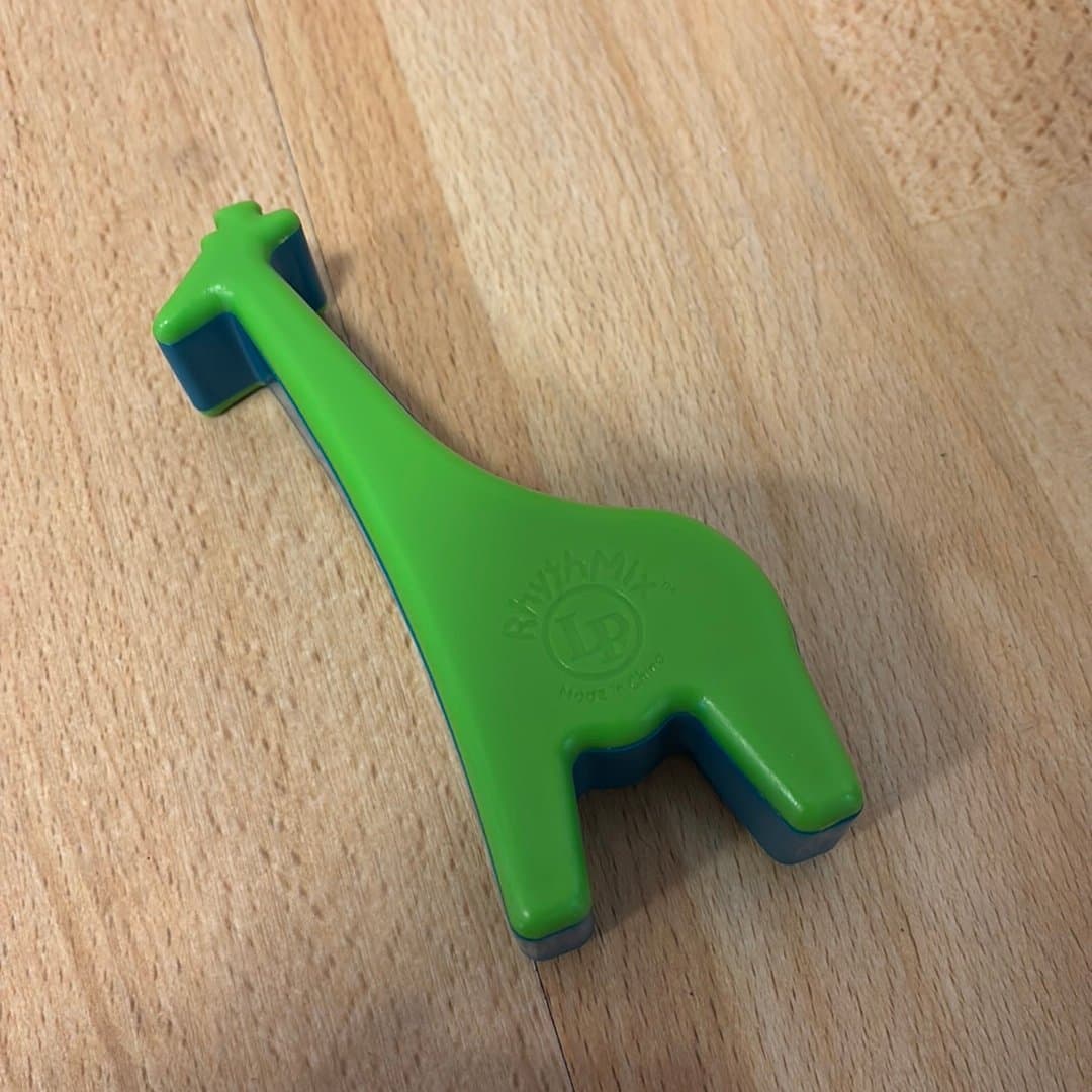 RhythmMix Djurformade rytminstrument Skallror - Noshörning och Giraff