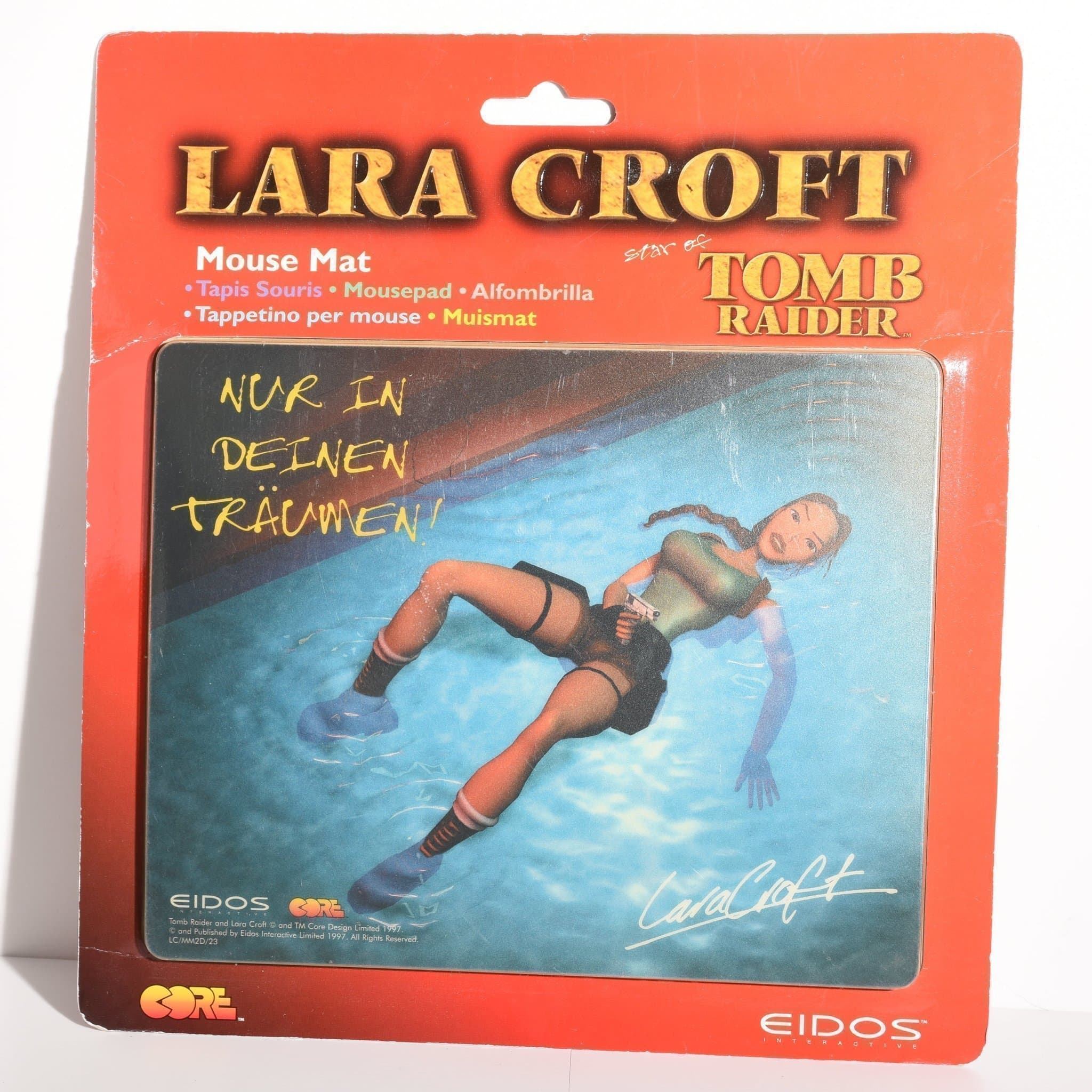 Lara Croft Tomb Raider musmatta 1997 ny oöppnad