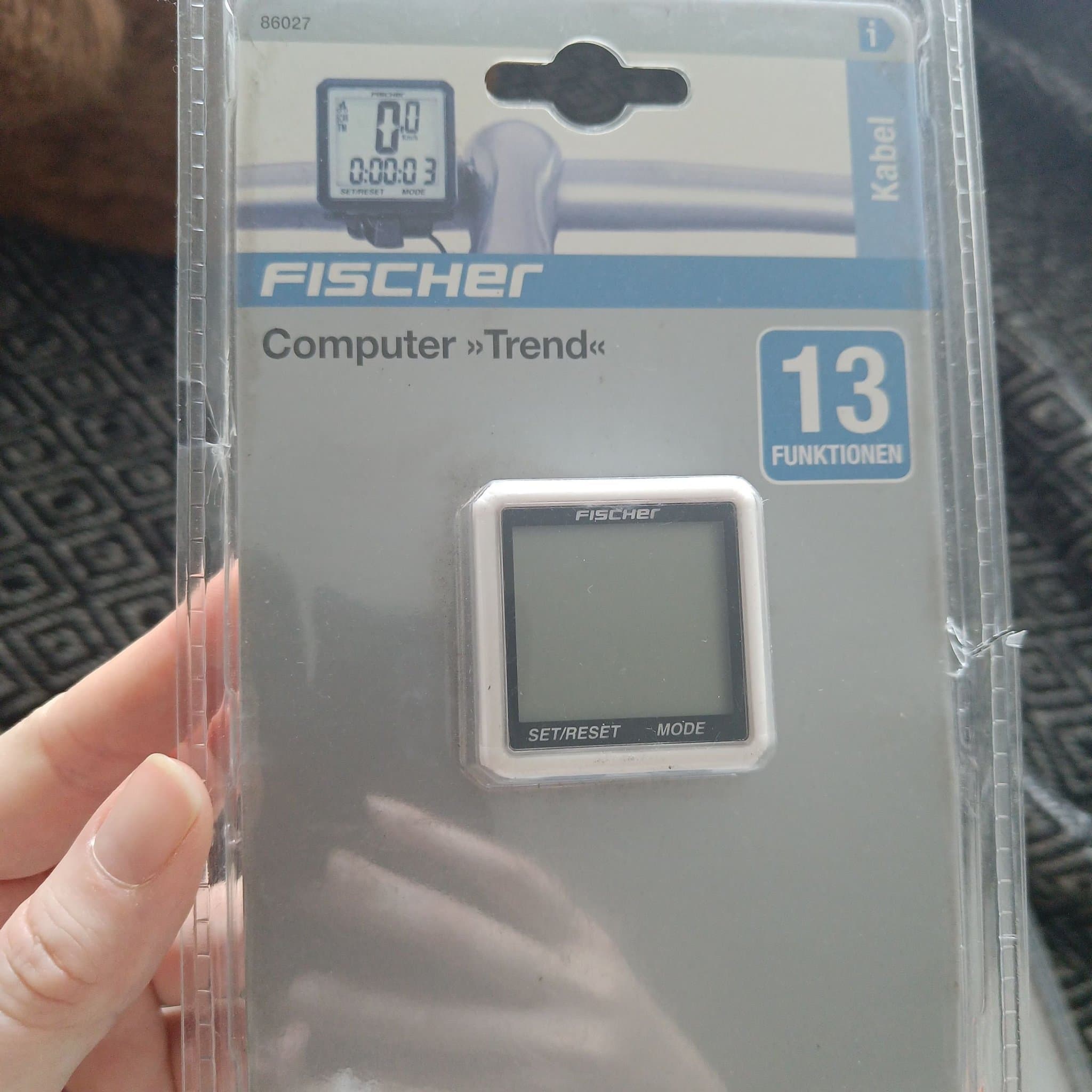 Cykeldator/cykelmonitor FISCHER med 13 funktioner, NY