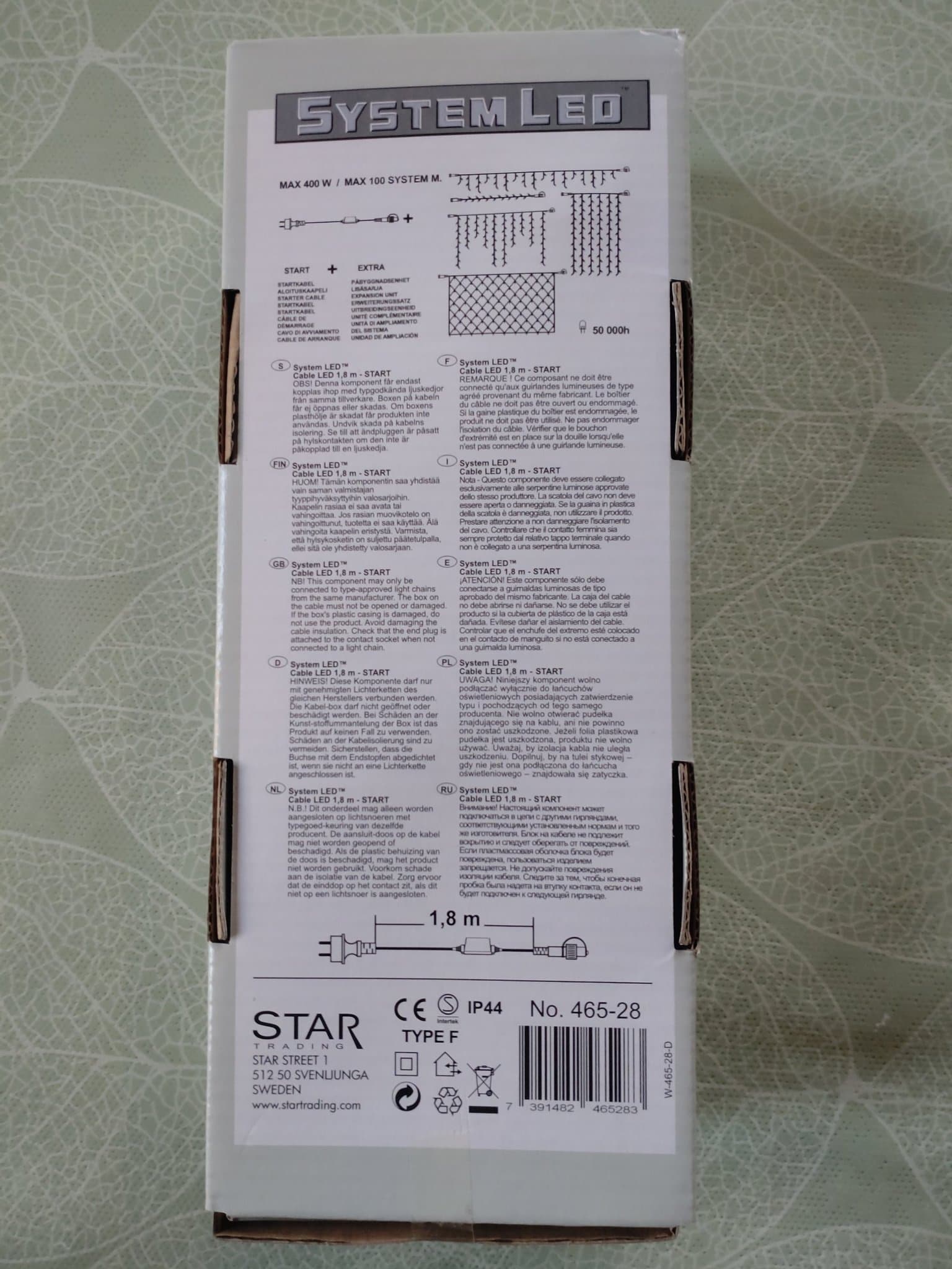 System LED 1,8 m - START