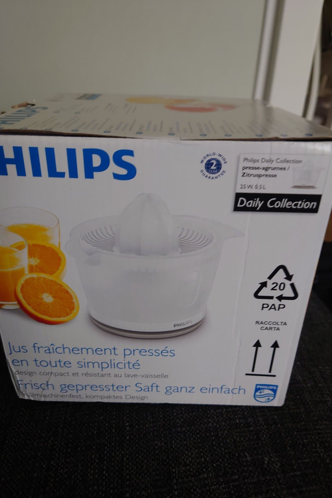Philips citruspress HR2738/00 – NY i kartong – oanvänd