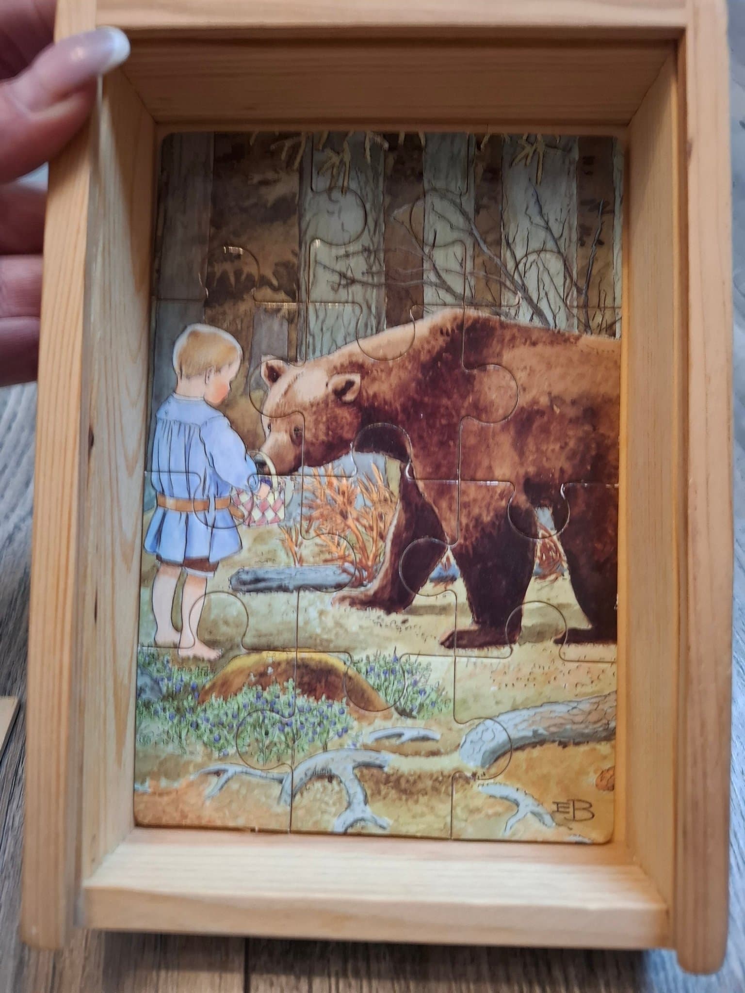 Elsa beskow pussel i trä