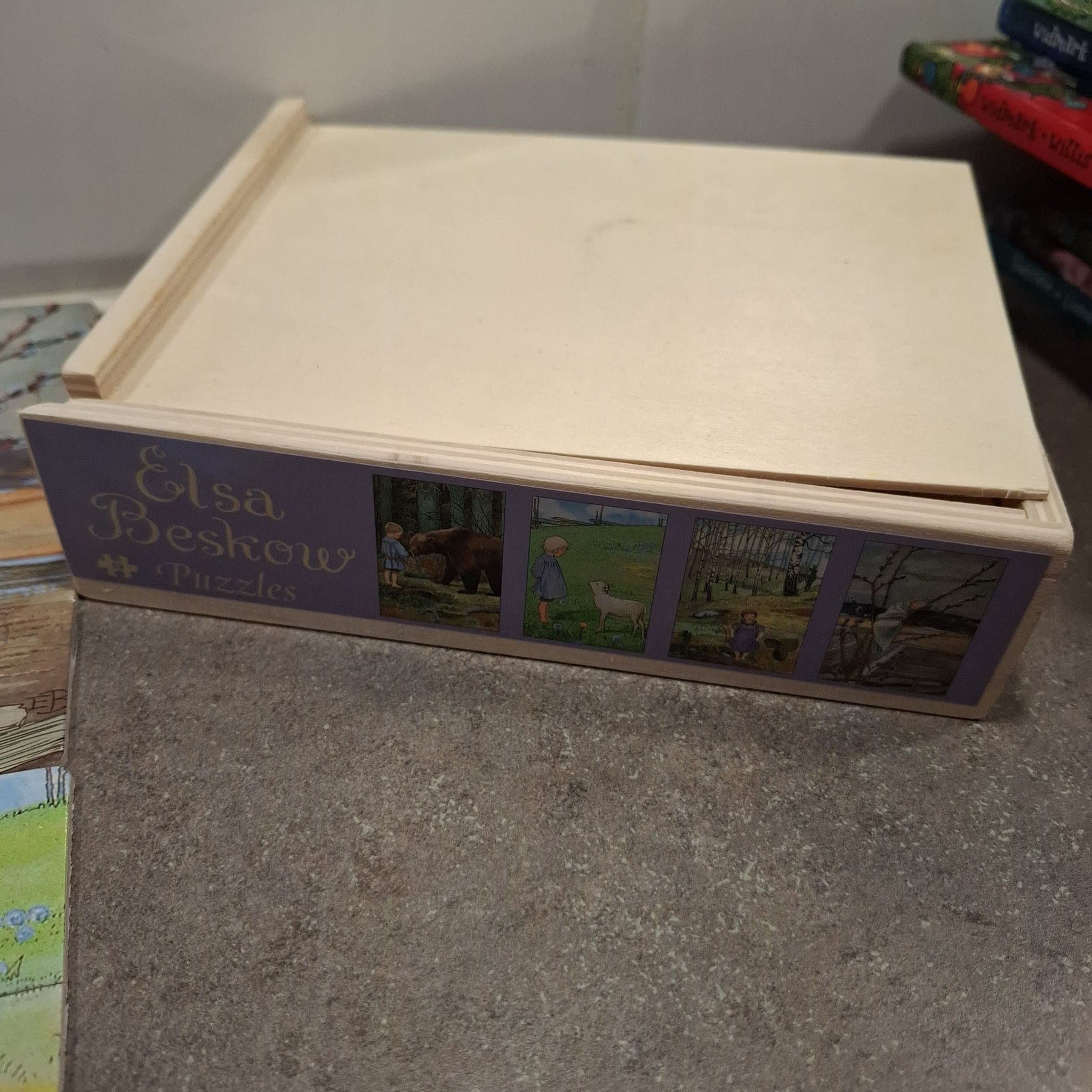 Elsa Beskow Pussel i trälåda