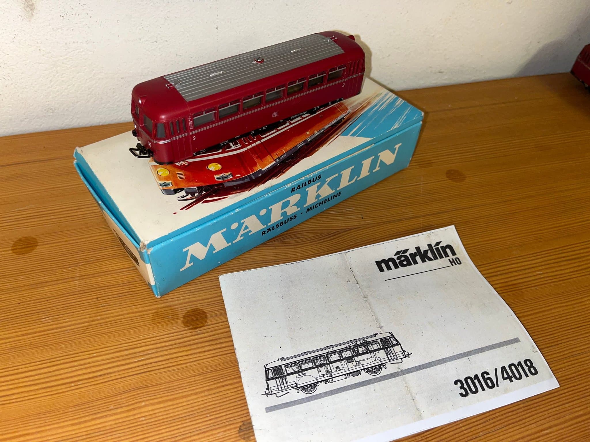 Märklin H0 3016 Rälsbuss - Originalförpackning