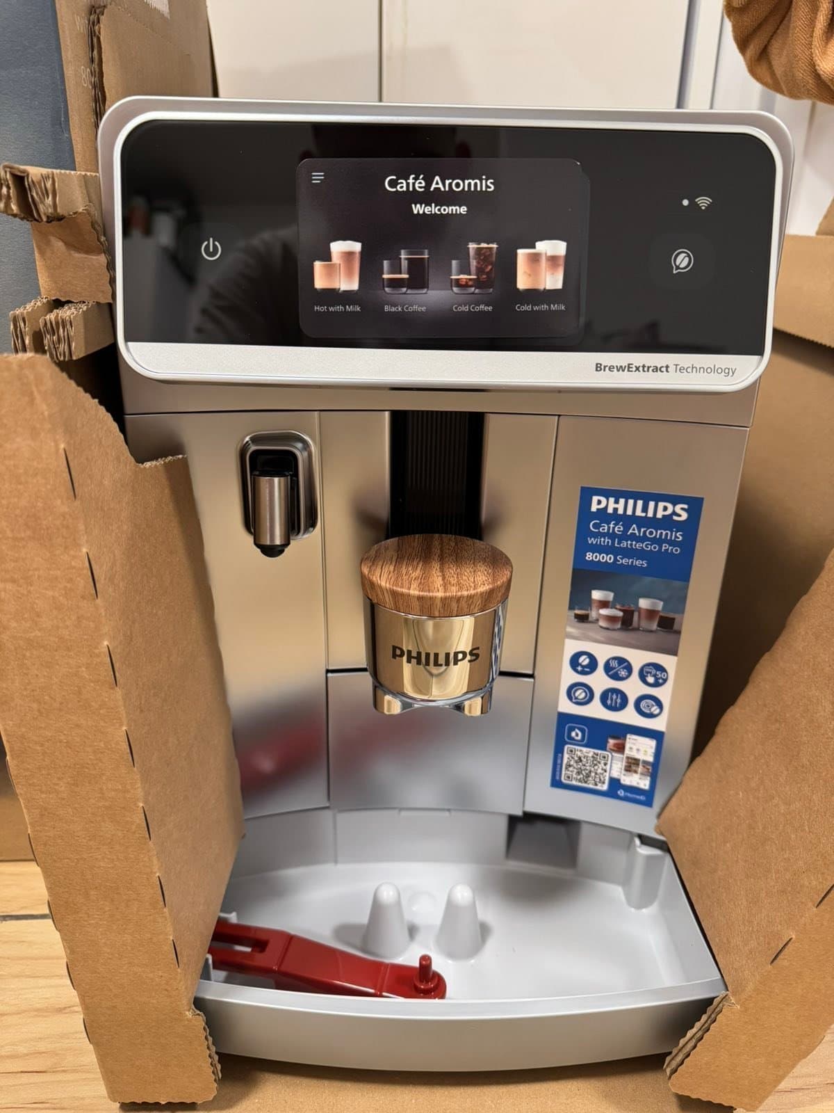 Först i Sverige. Nyhet 2026!!!Kaffemaskin Philips LatteGo Pro8000 EP8757/20 WIFI