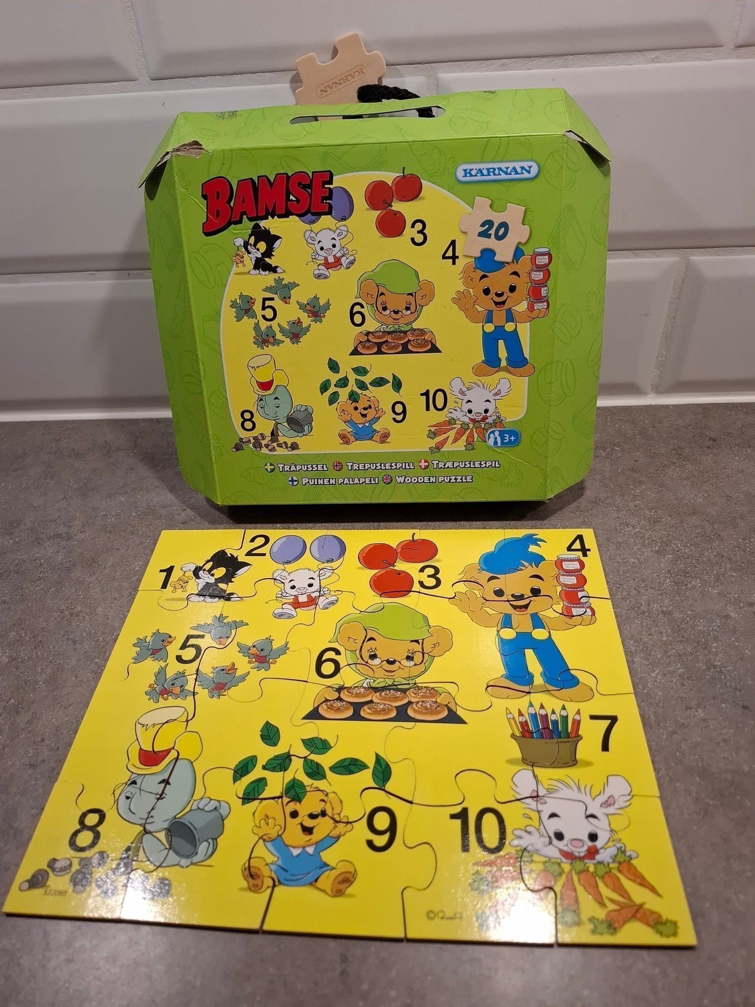 Bamse Träpussel 20 bitar