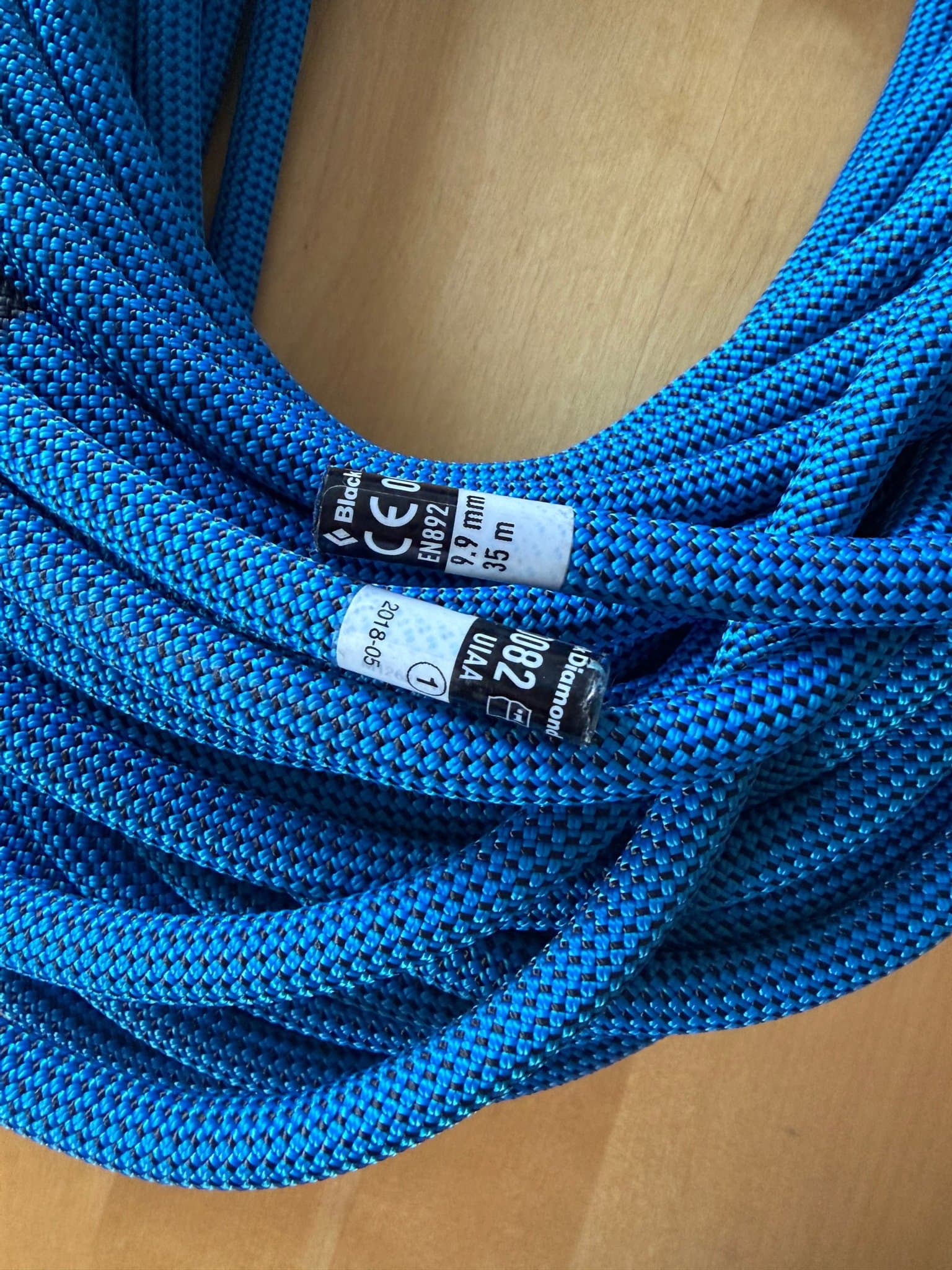 Black Diamond 9.9 mm Klätterrep 35 m Dual Blue (oanvänt)